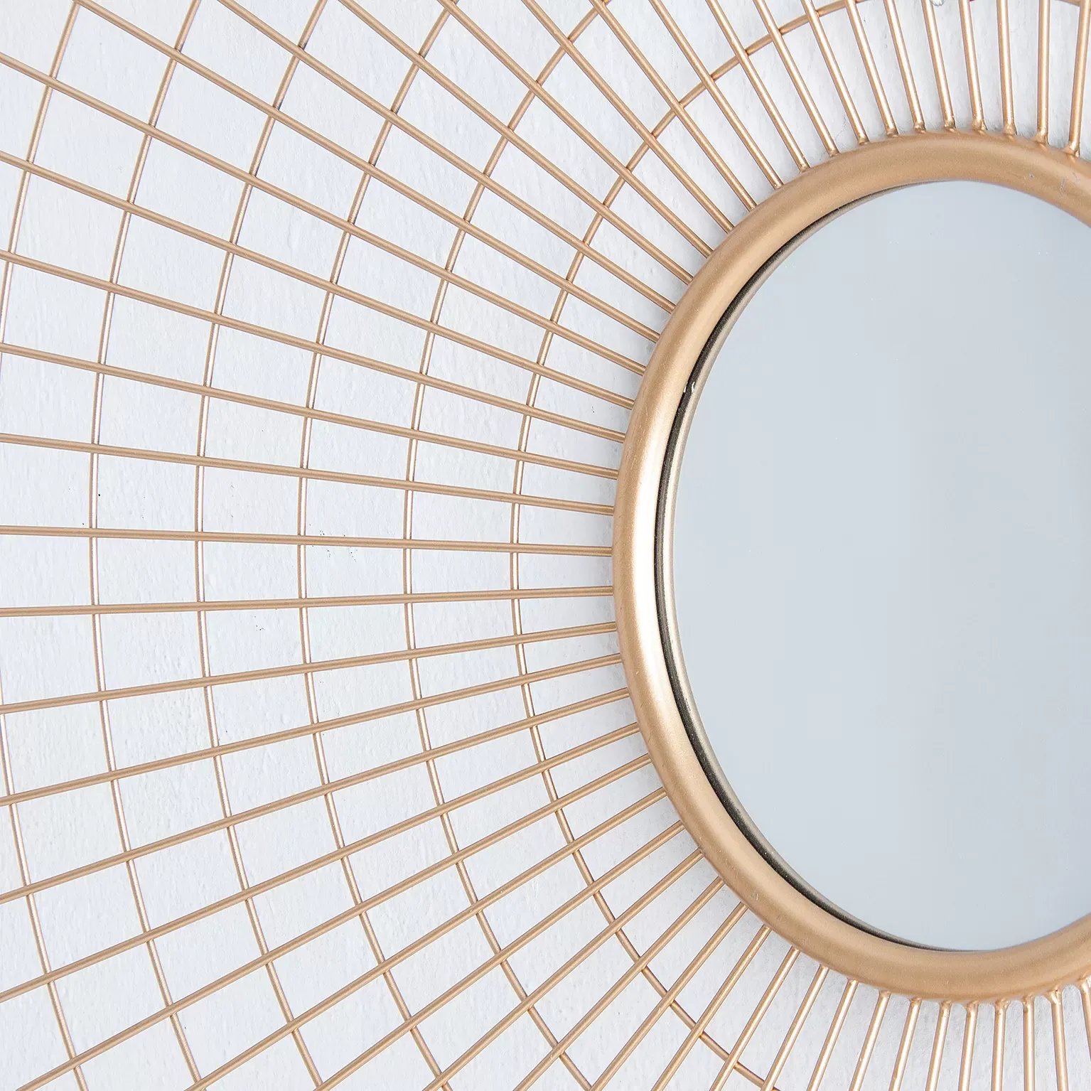 Illustration numéro 3 du produit Miroir en fer doré 91x9x91 cm