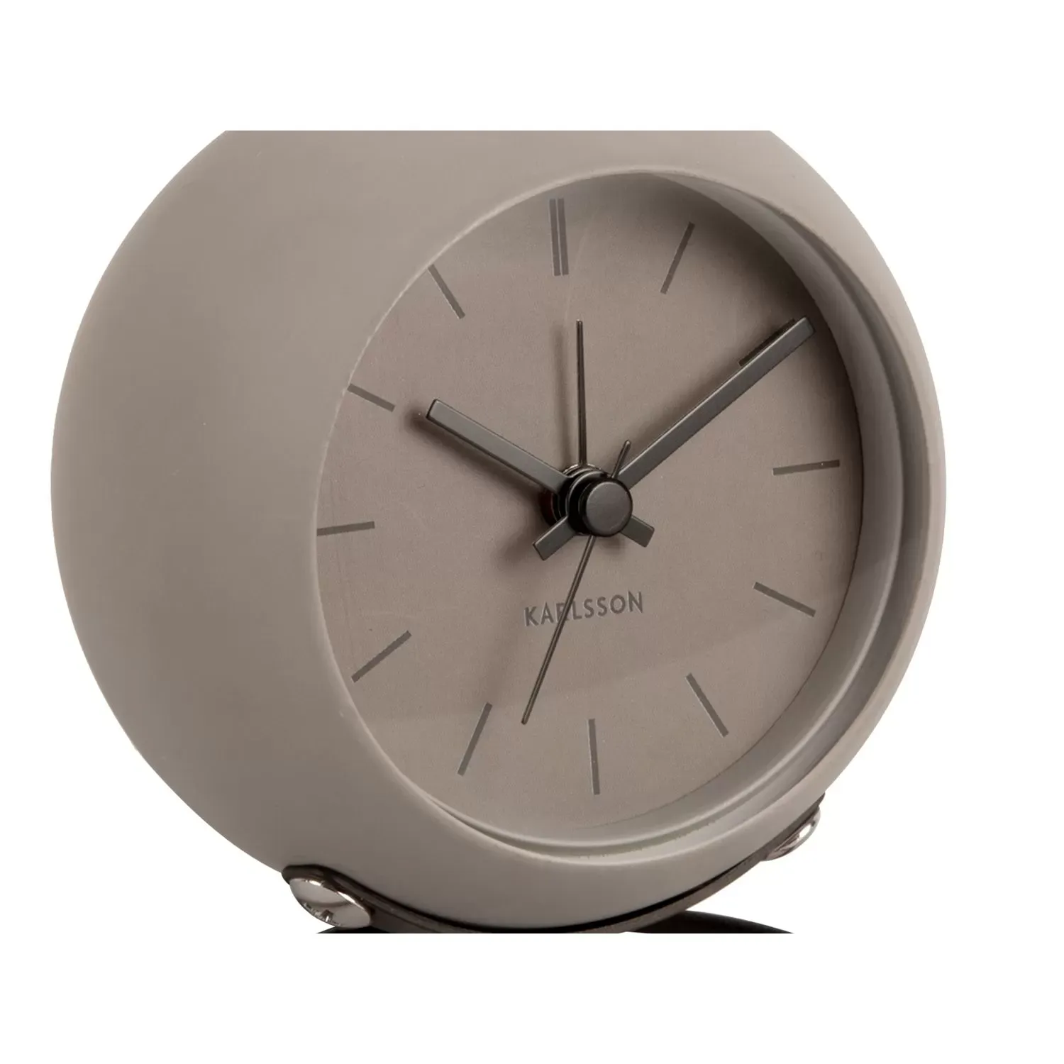 Illustration numéro 3 du produit Réveil fer gris Ø9,5cm