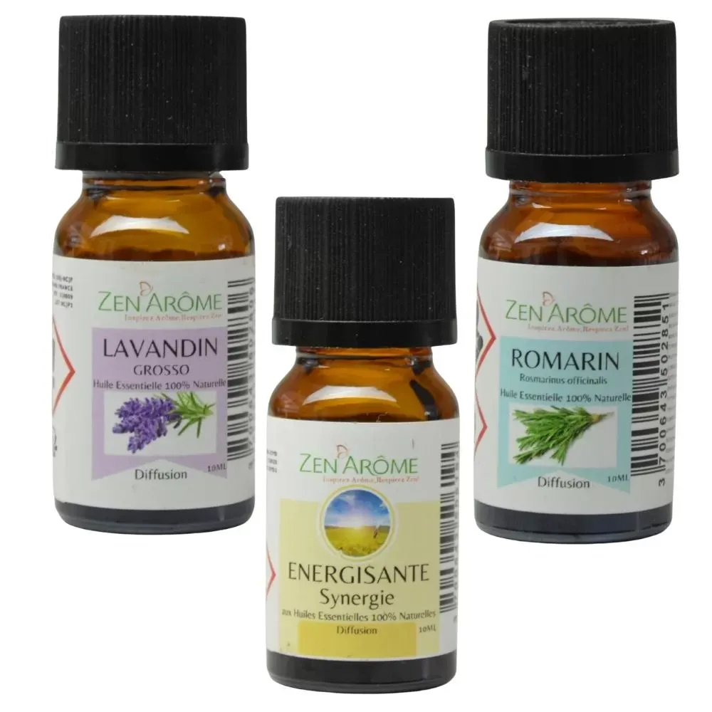 Illustration numéro 3 du produit Diffuseur d'Arôme Métal et Bambou et 3 Huiles Spéciales Sport - H14