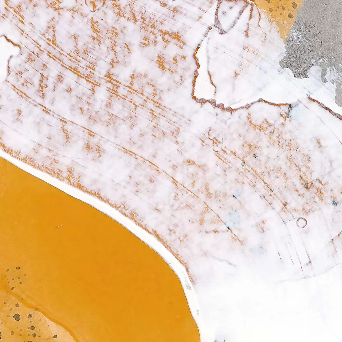 Illustration numéro 3 du produit Tableau ambre abtraite imprimé sur toile 80x80 cm