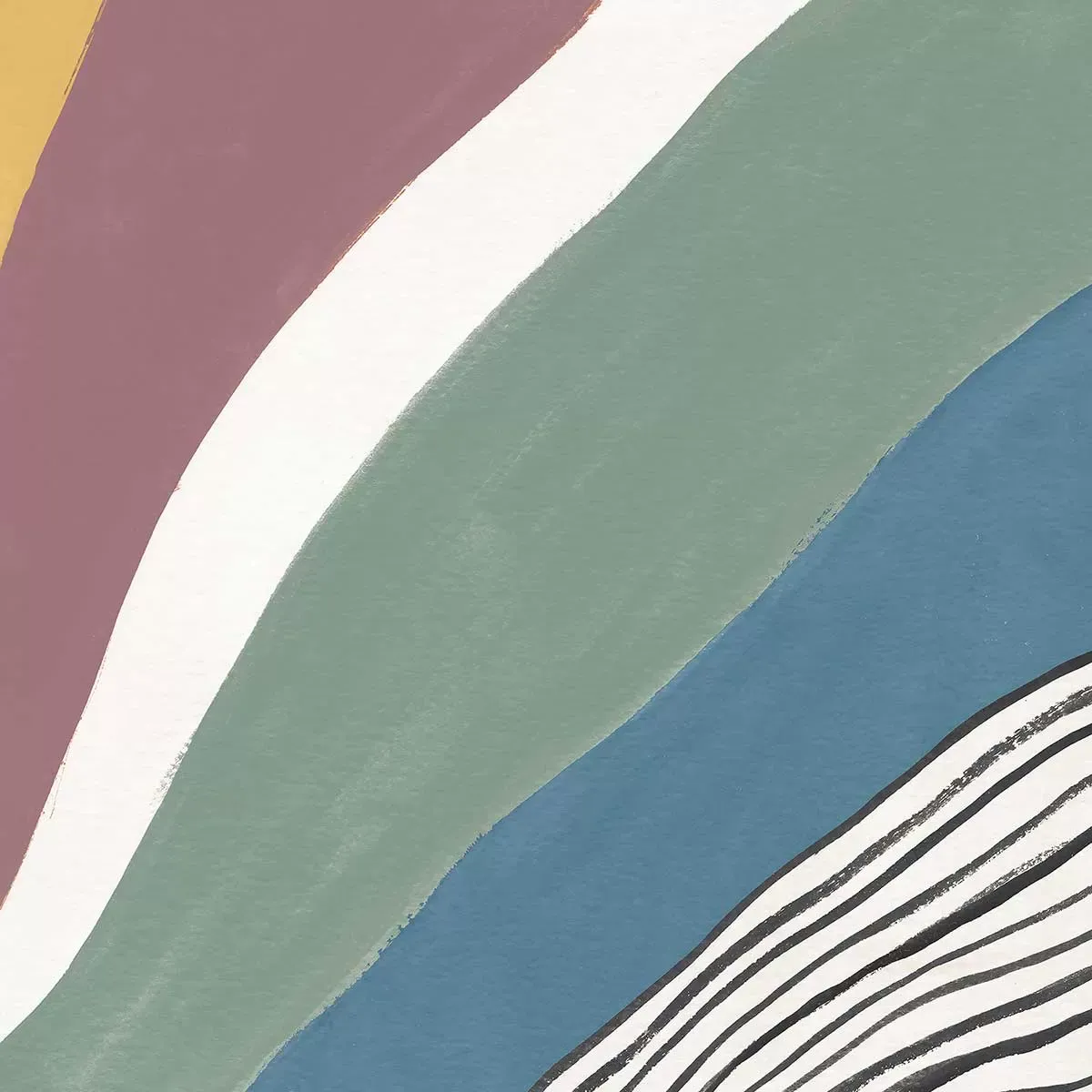 Illustration numéro 3 du produit Tableau retro coloré iv imprimé sur toile 40x60 cm