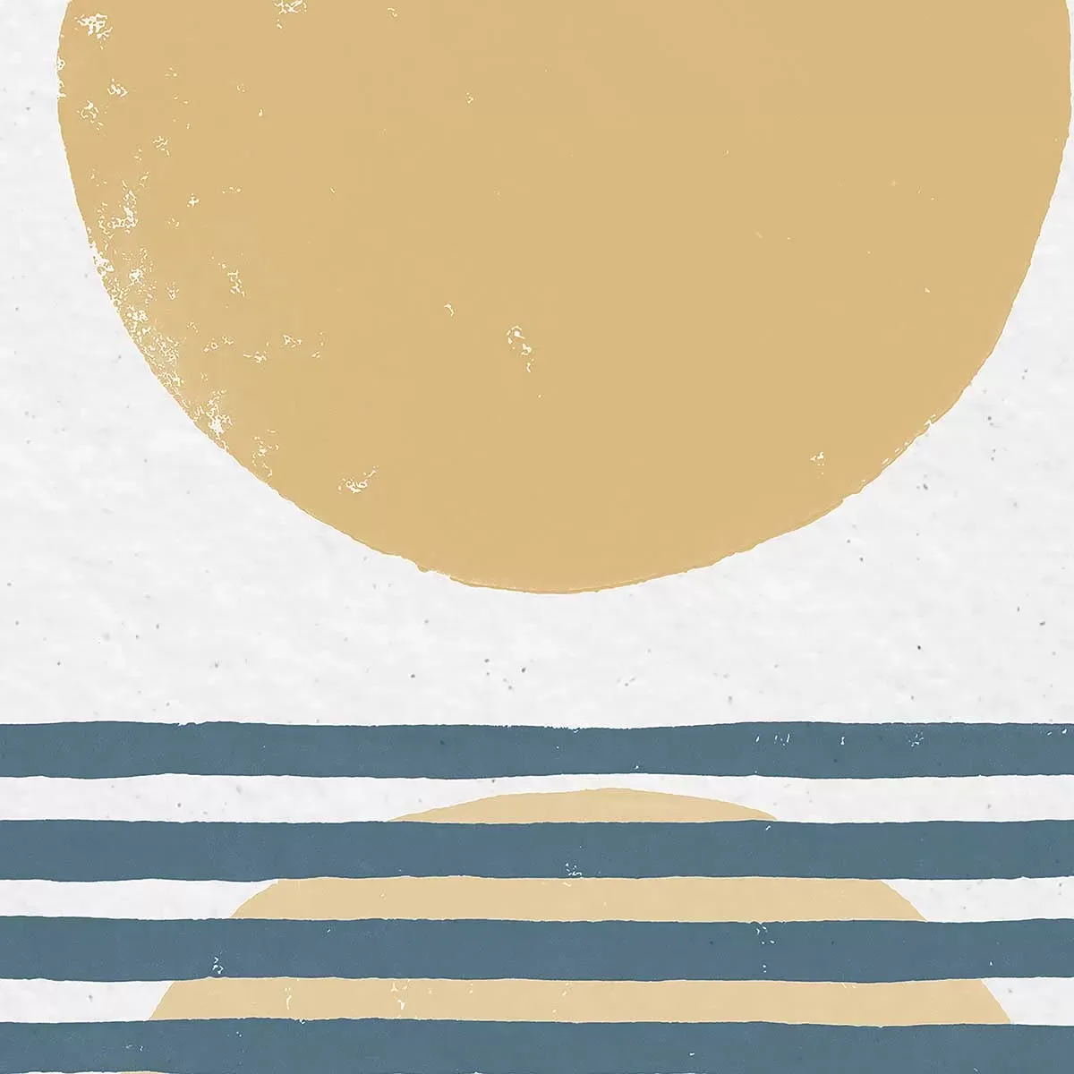 Illustration numéro 3 du produit Tableau rayures bleues d'été imprimé sur toile 80x80 cm