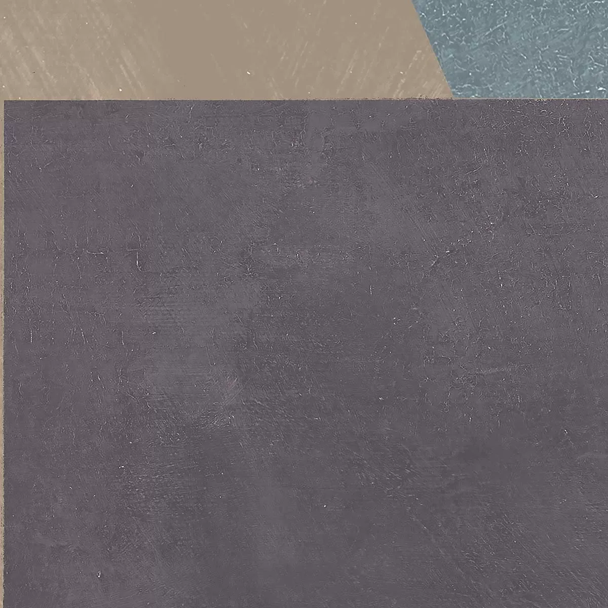 Illustration numéro 3 du produit Tableau soie bleue sarcelle imprimé sur toile 80x80 cm