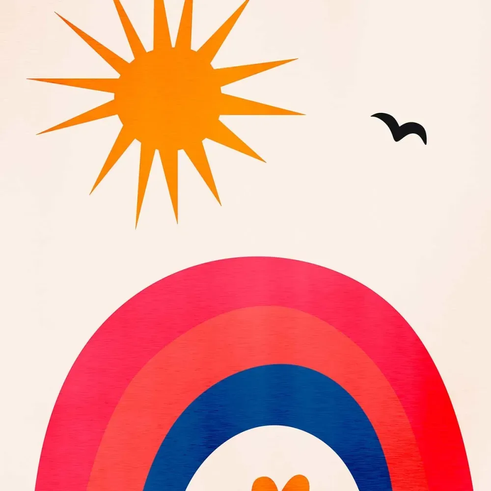 Illustration numéro 3 du produit Tableau belle journée! imprimé sur toile 60x90 cm