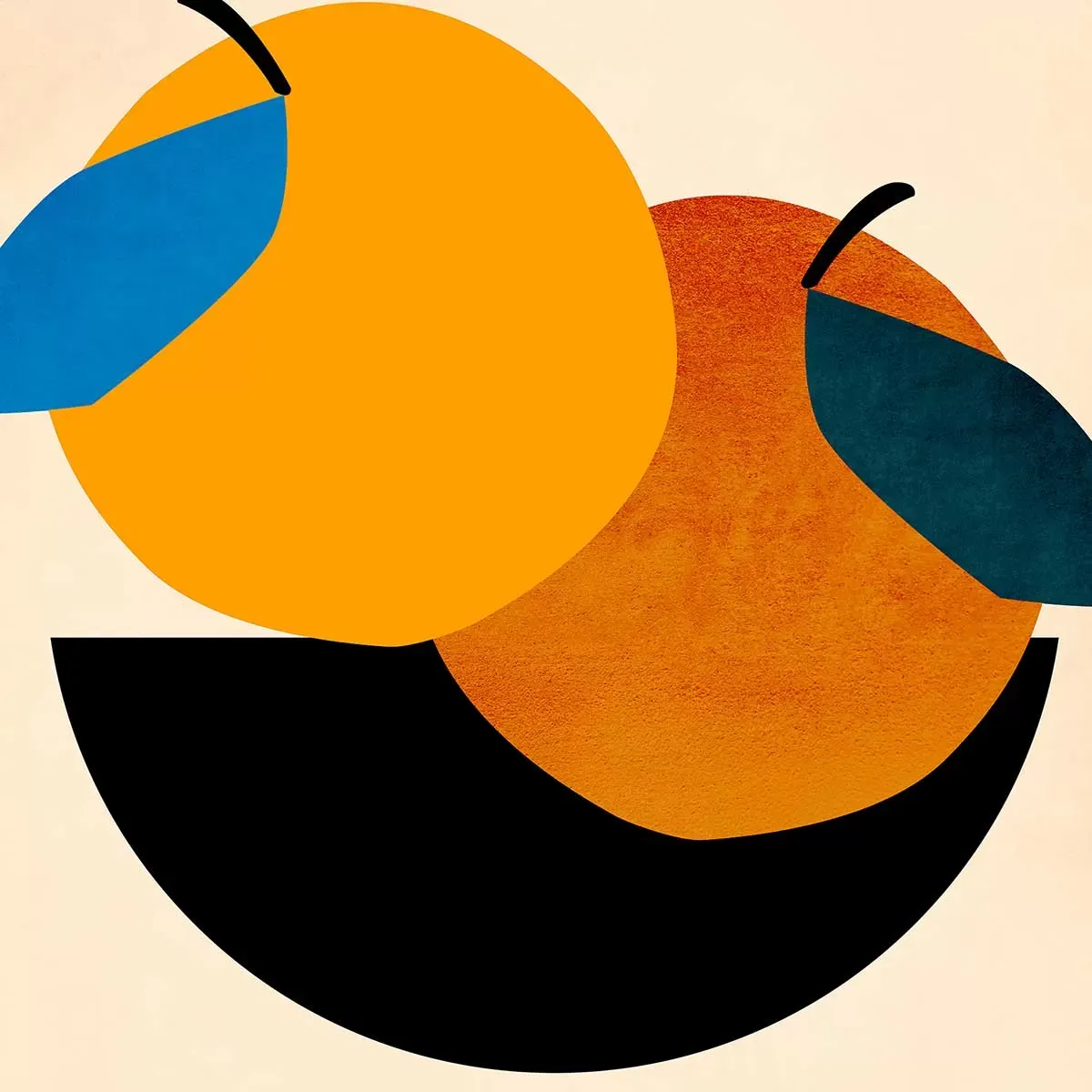 Illustration numéro 3 du produit Tableau cuisine pommes imprimé sur toile 60x90 cm