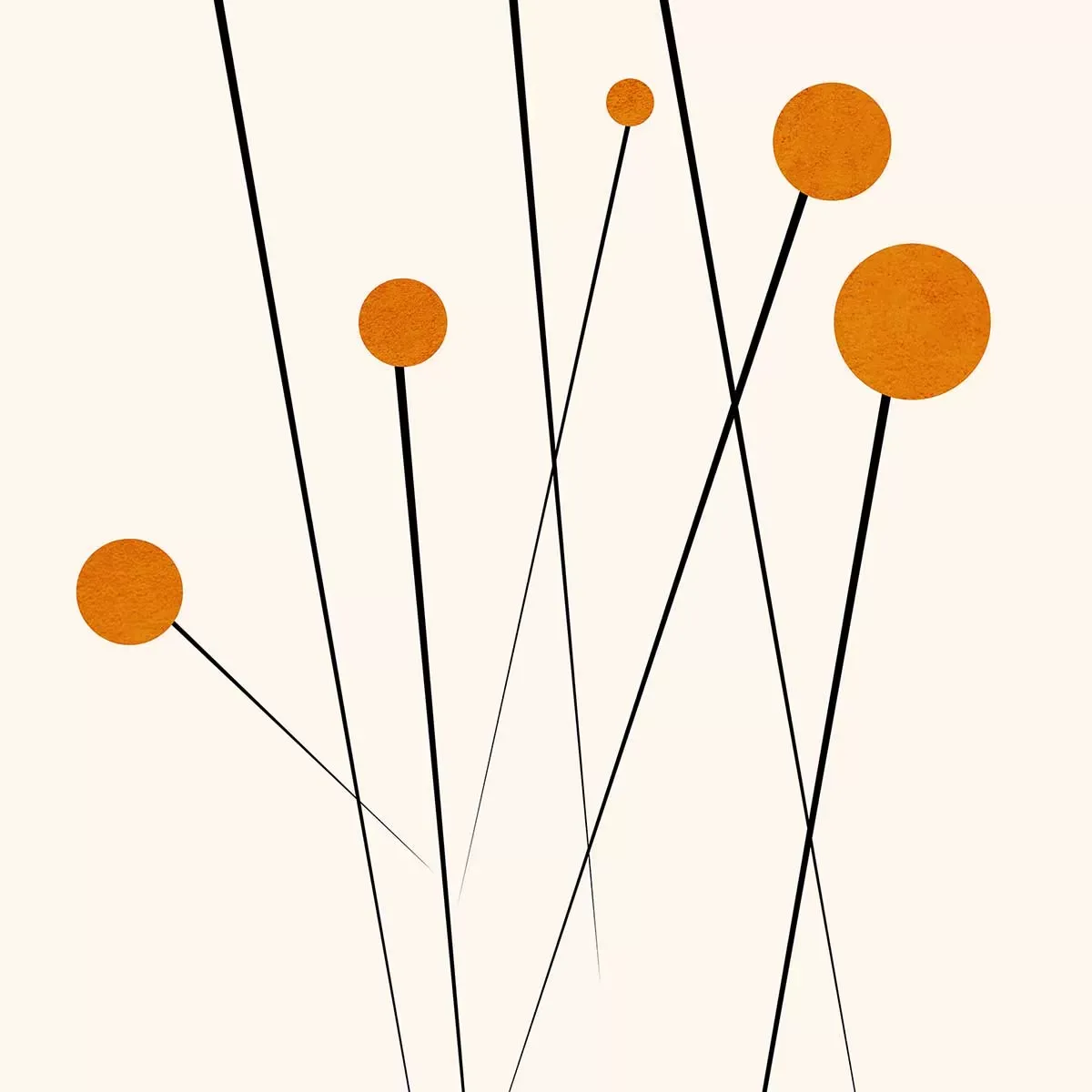 Illustration numéro 3 du produit Tableau fleurs Waterflower dancing imprimé sur toile 30x45 cm