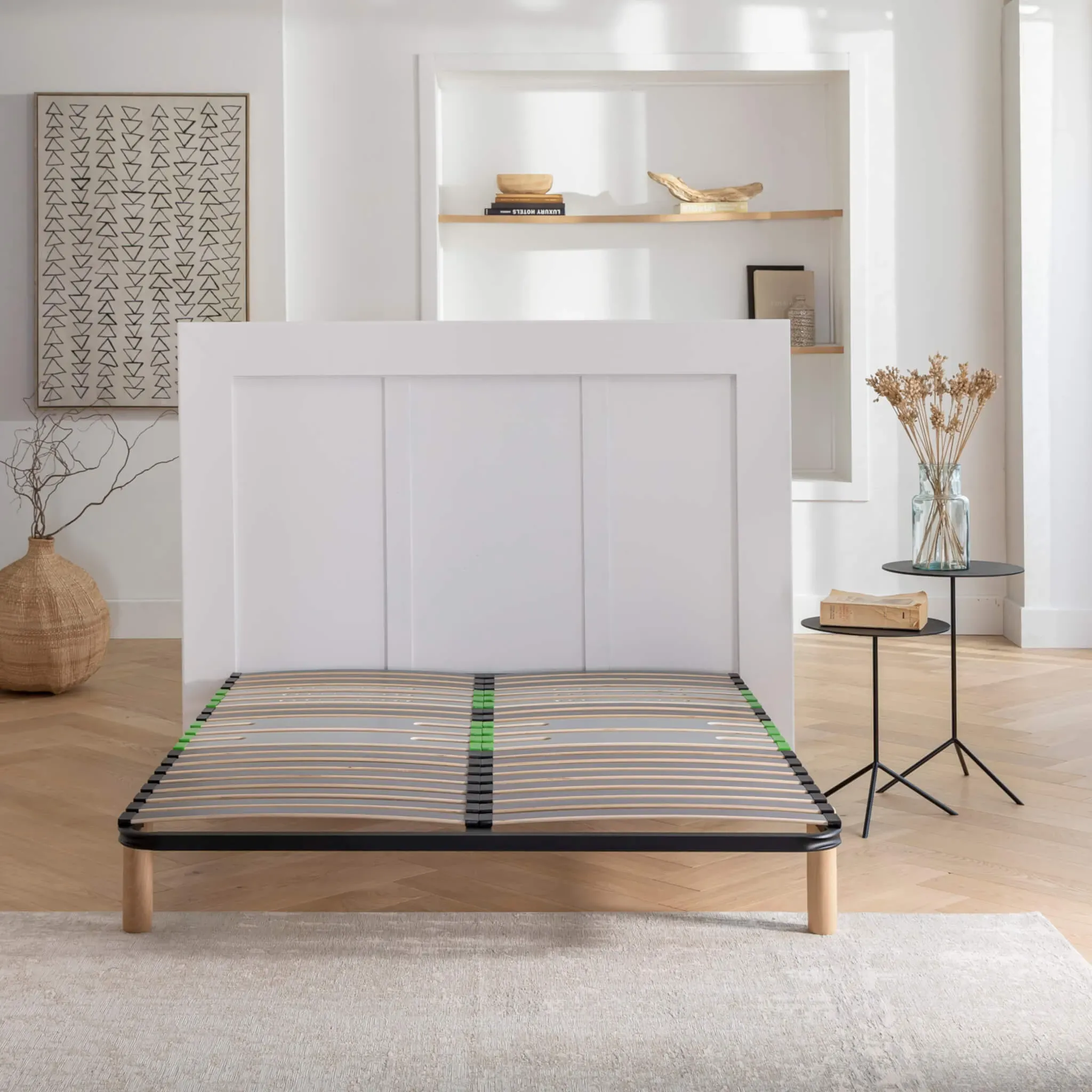 Illustration numéro 3 du produit Cadre à lattes morphologique zone bassin épaules 160x200