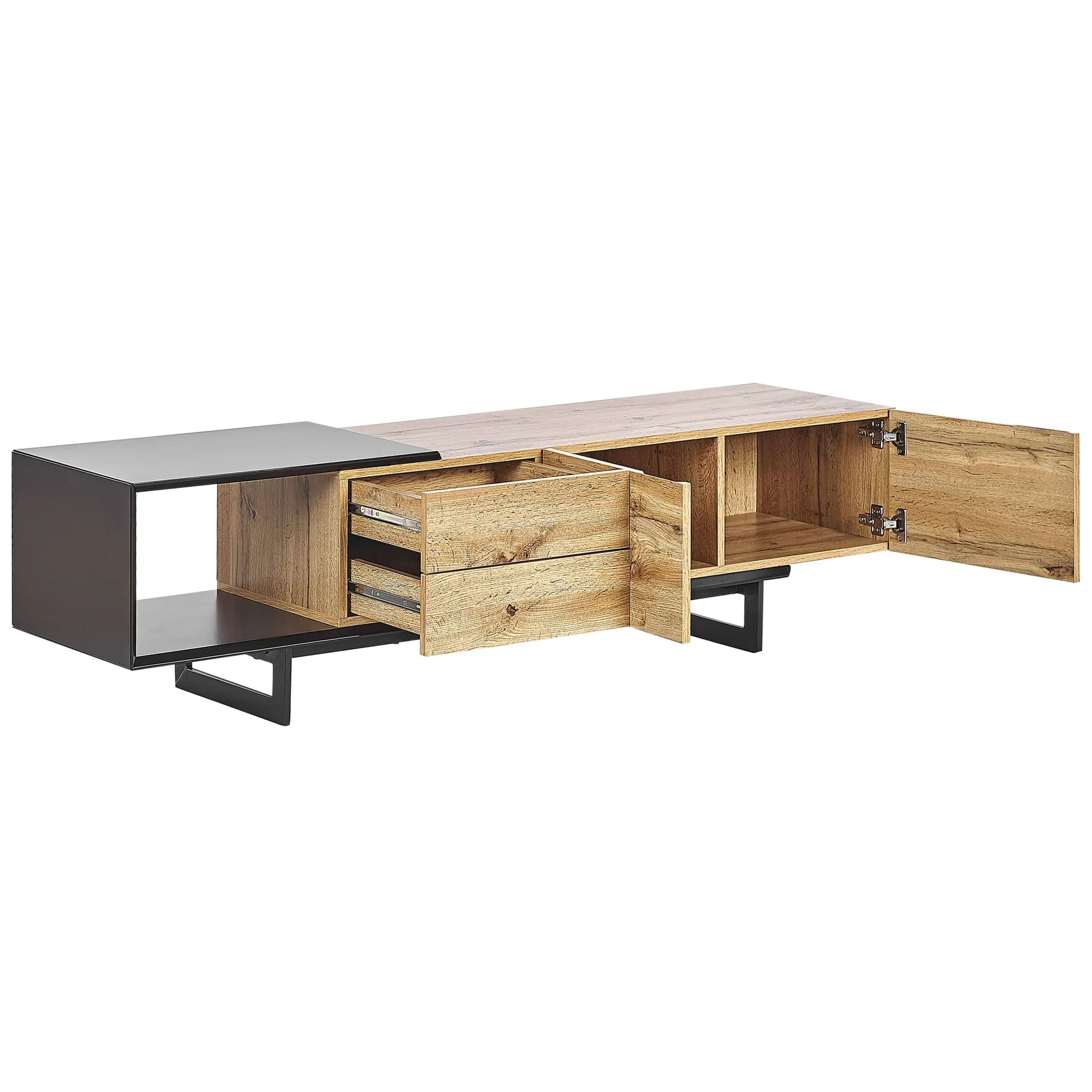 Illustration numéro 3 du produit Meuble tv marron noir