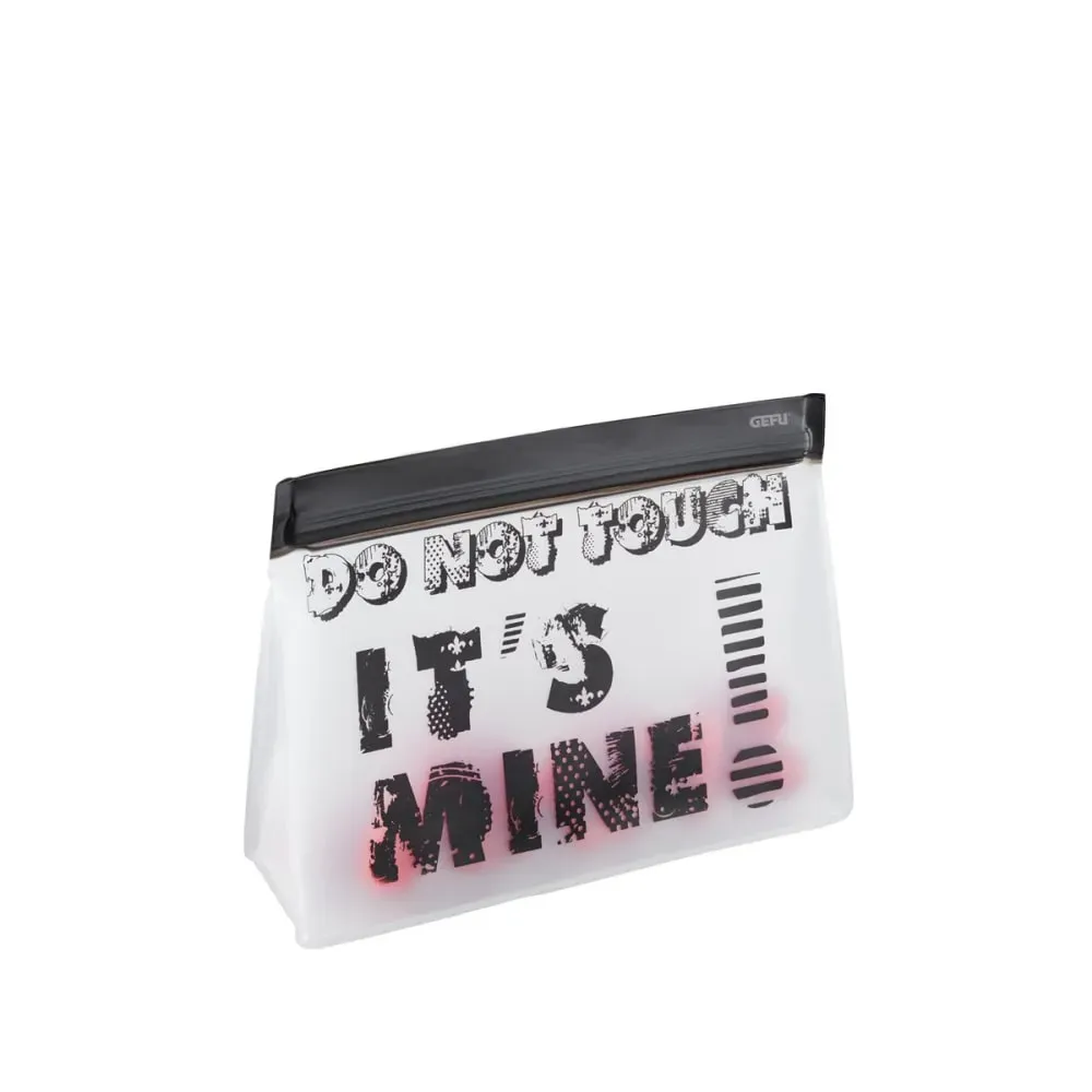 Illustration numéro 3 du produit Set de sachets pour snack, 2 pièces en plastique noir