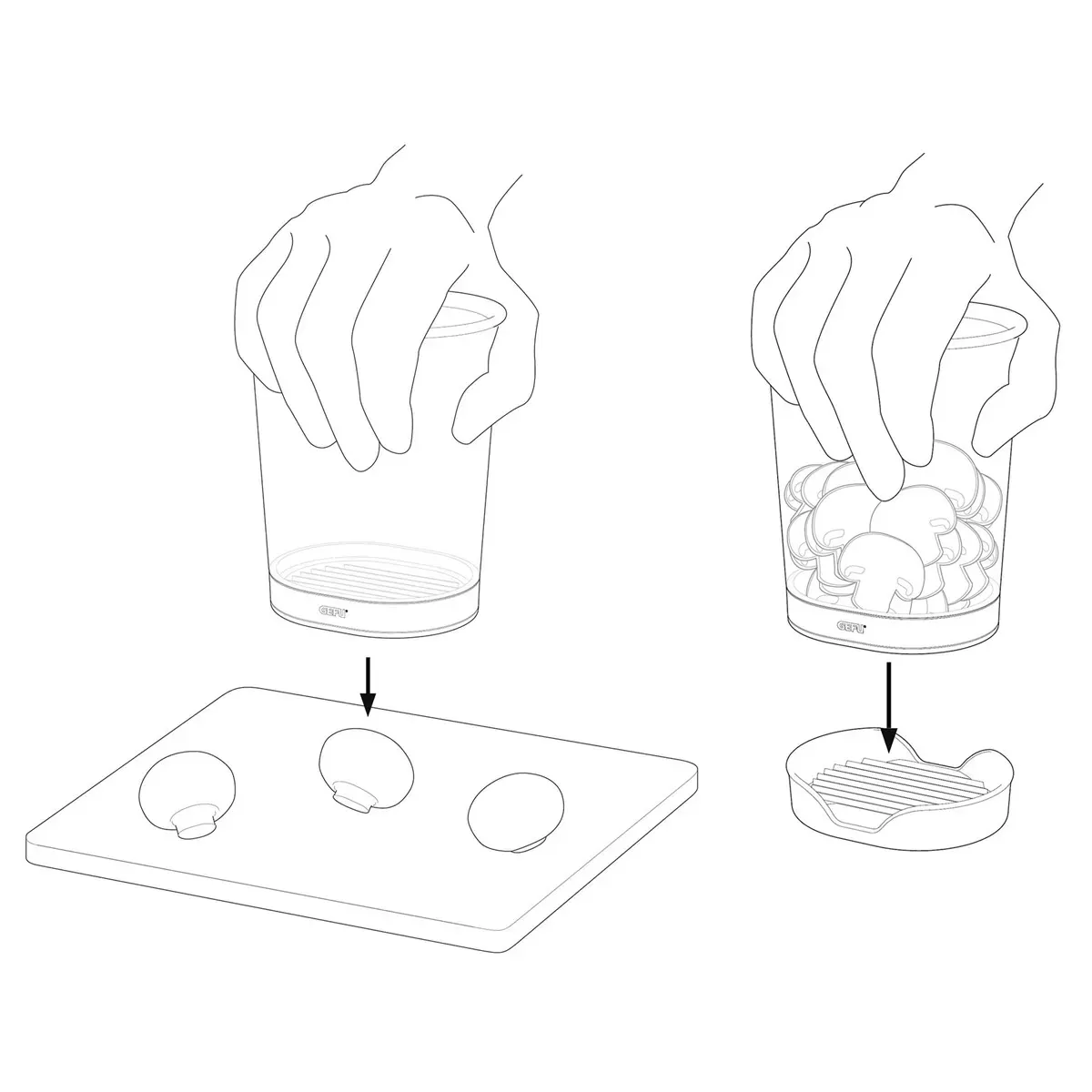 Illustration numéro 3 du produit Coupe-rondelles en acier transparent