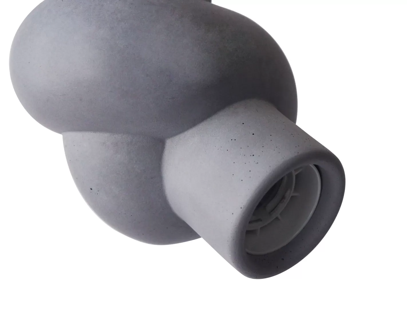 Illustration numéro 3 du produit Lampe à poser en béton et bois cordon blanc