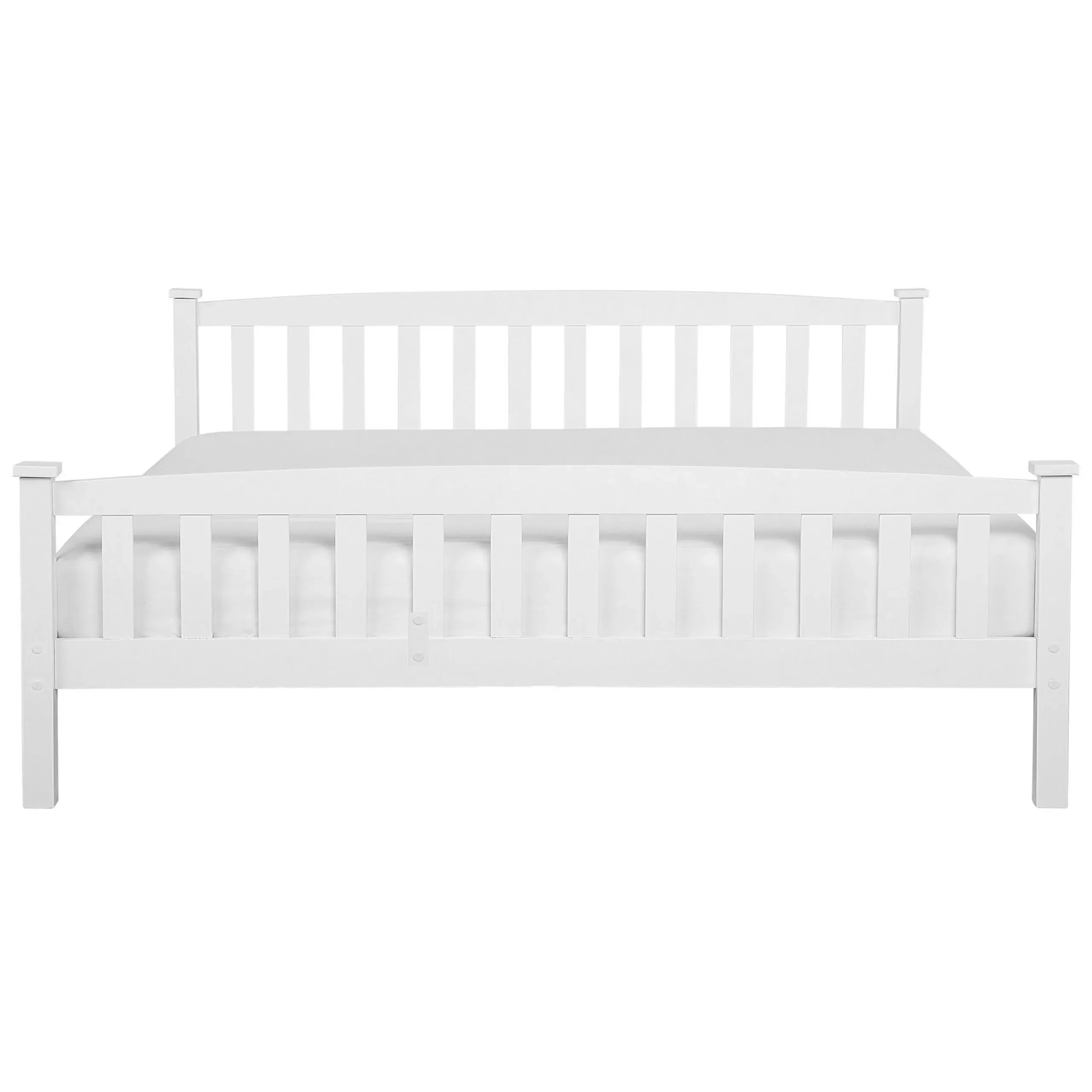 Illustration numéro 3 du produit Lit double en bois blanc 180x200