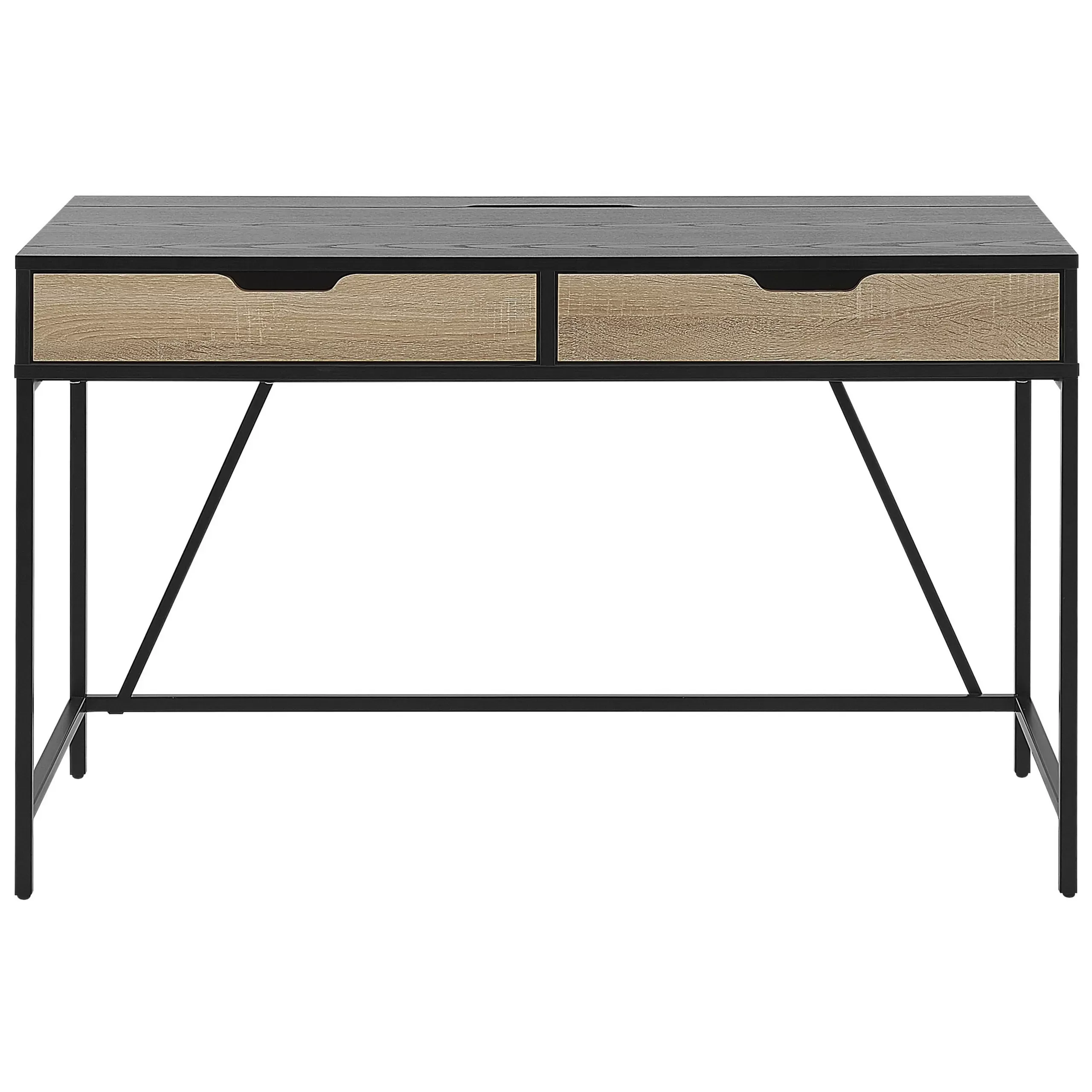 Illustration numéro 3 du produit Table de bureau noir 120 cm 60 cm avec rangement