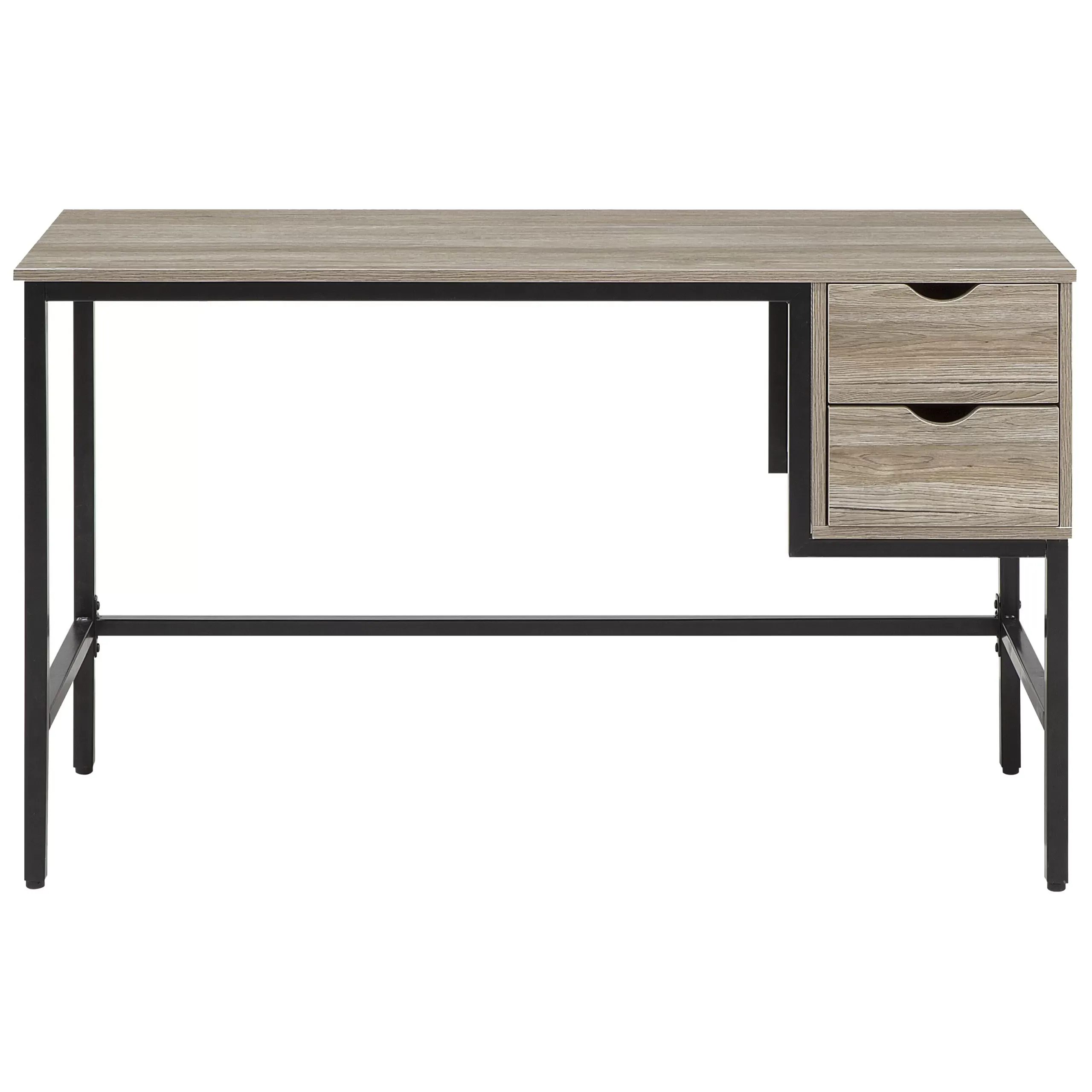 Illustration numéro 3 du produit Table de bureau marron clair 120 cm 48 cm avec rangement