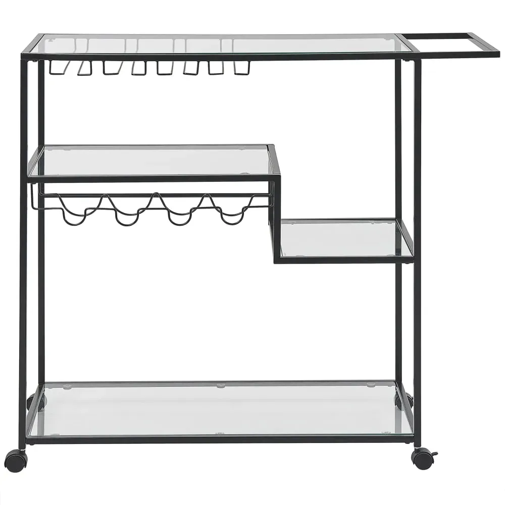 Illustration numéro 3 du produit Chariot de cuisine métal noir