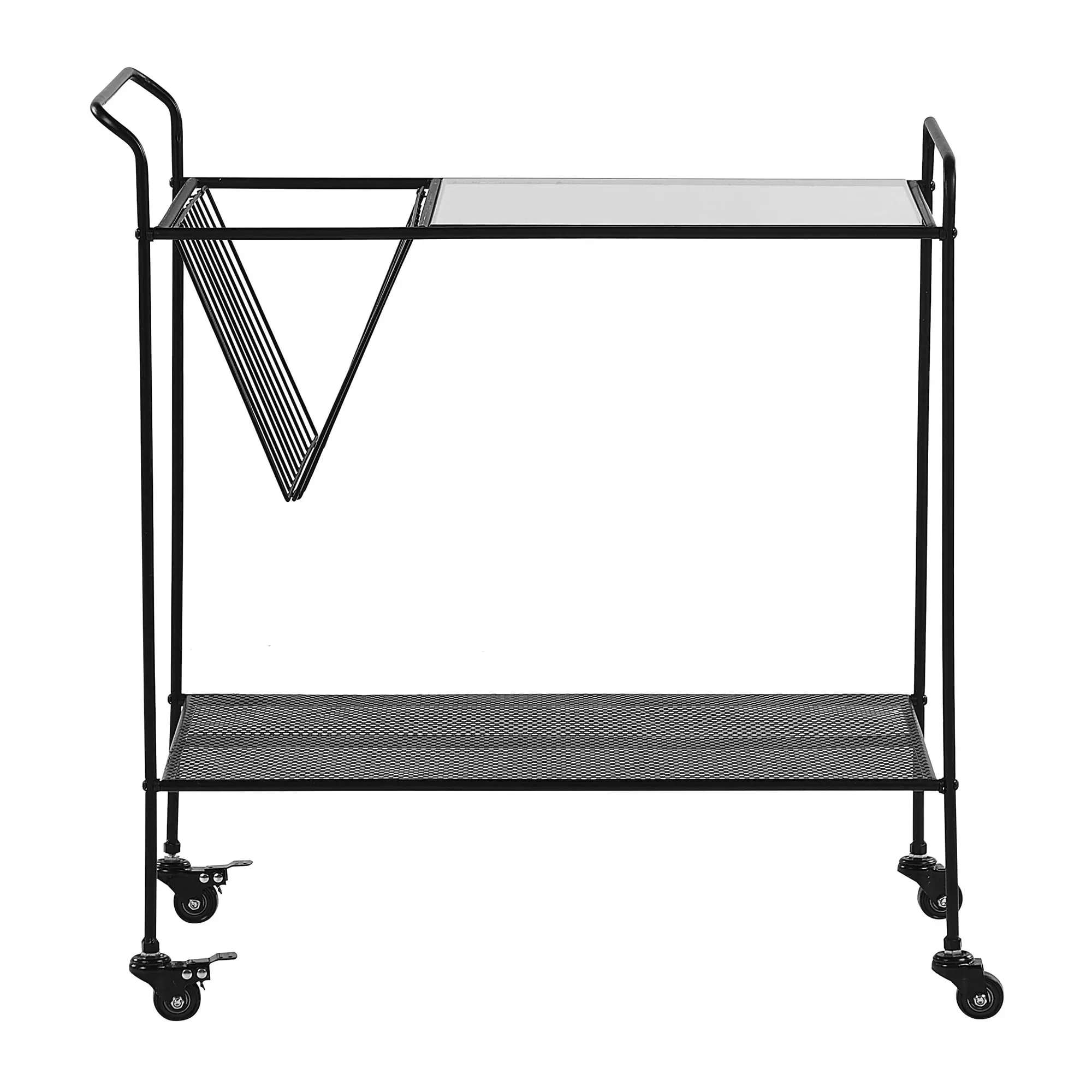 Illustration numéro 3 du produit Chariot de cuisine métal noir