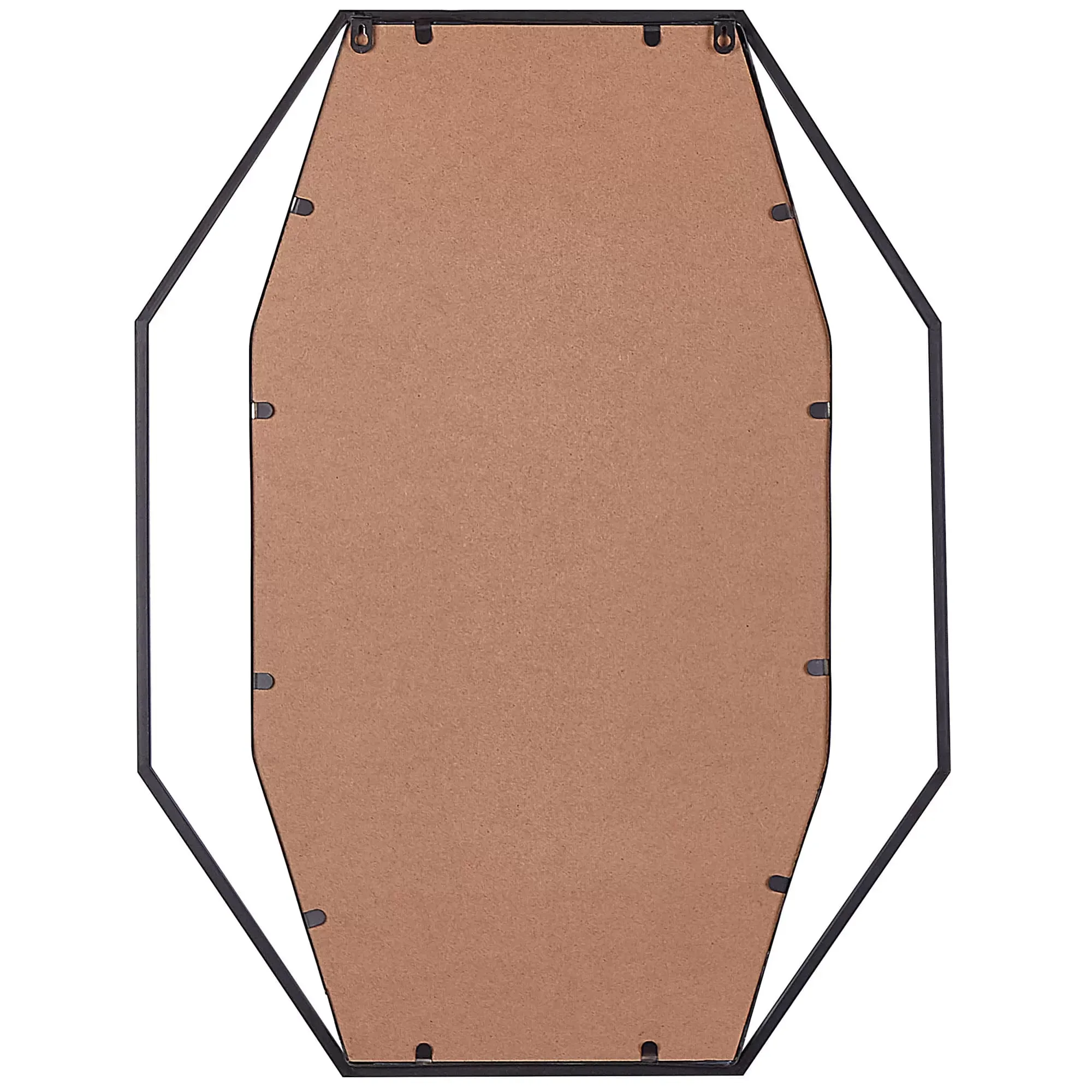 Illustration numéro 3 du produit Miroir en métal gris 80x60