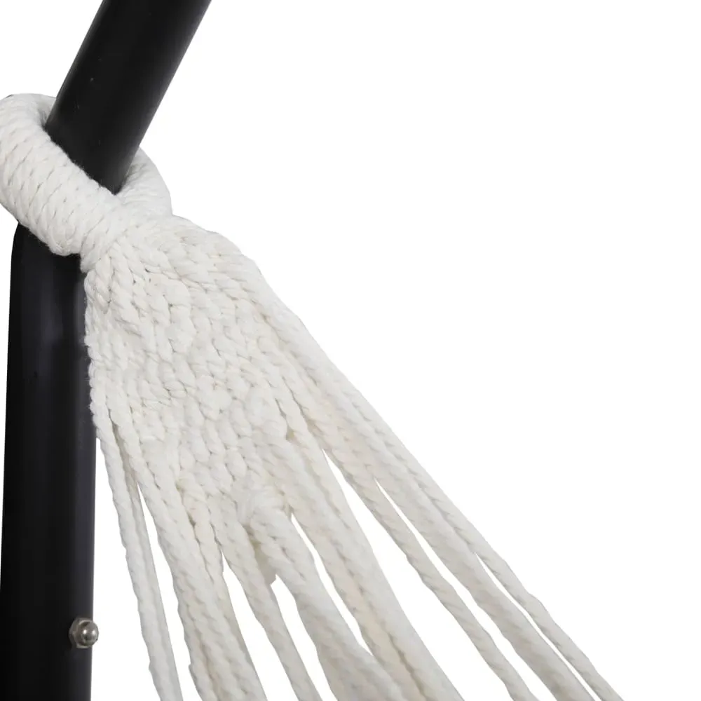 Illustration numéro 3 du produit Hamac de jardin et camping capacité 200 kg en polyester bleu