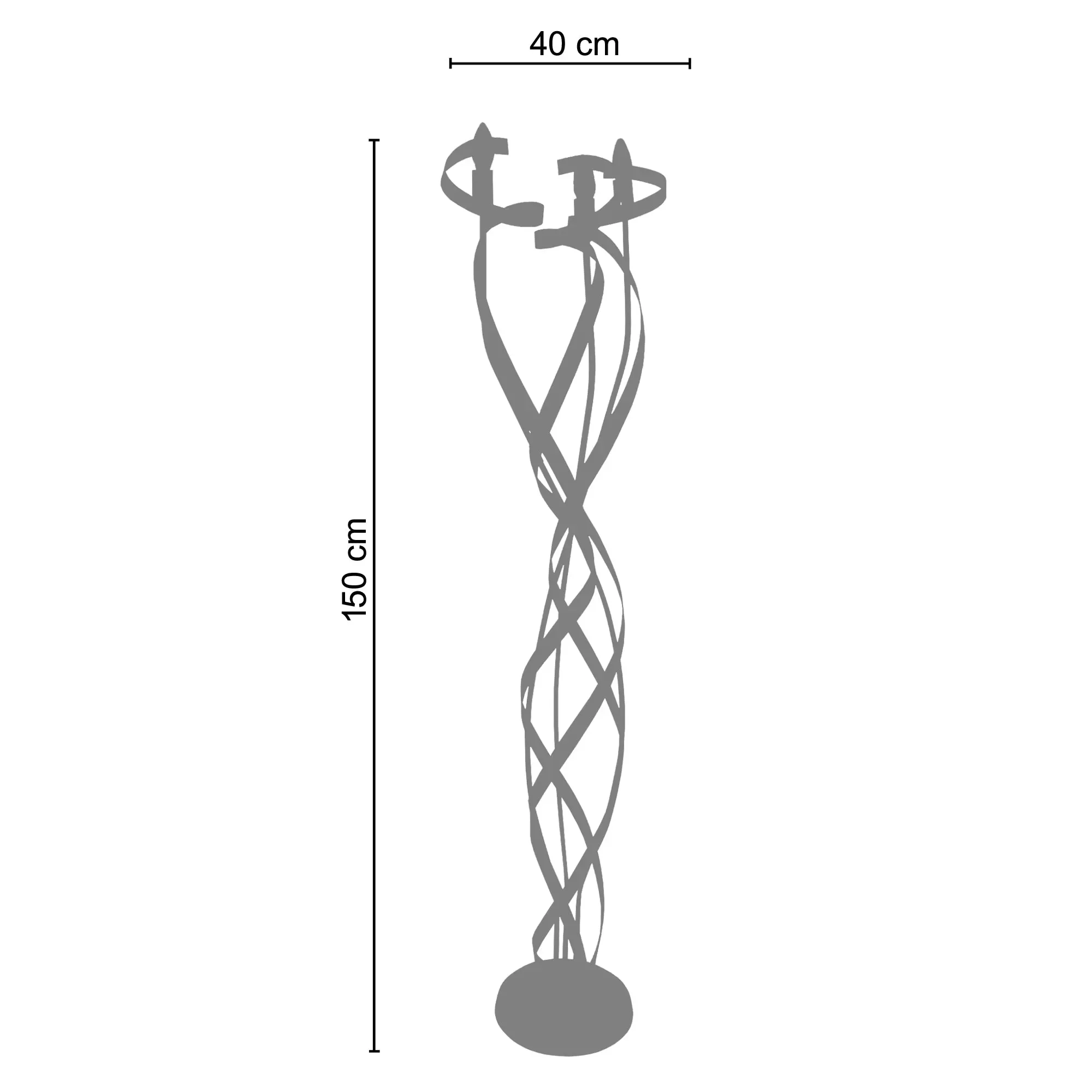Illustration numéro 3 du produit Lampadaire métal aluminium