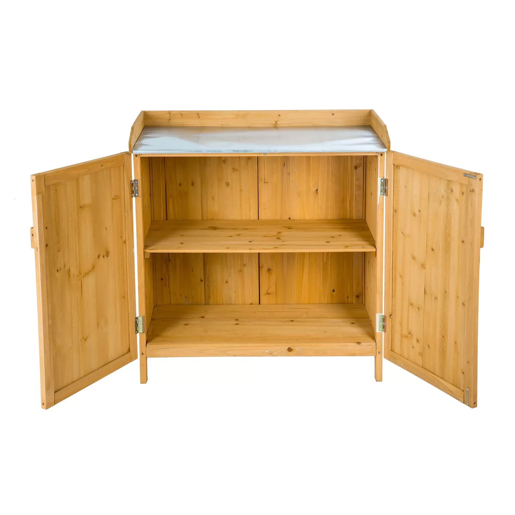 Illustration numéro 3 du produit Armoire de jardin basse Table de jardinage en Bois de pin marron