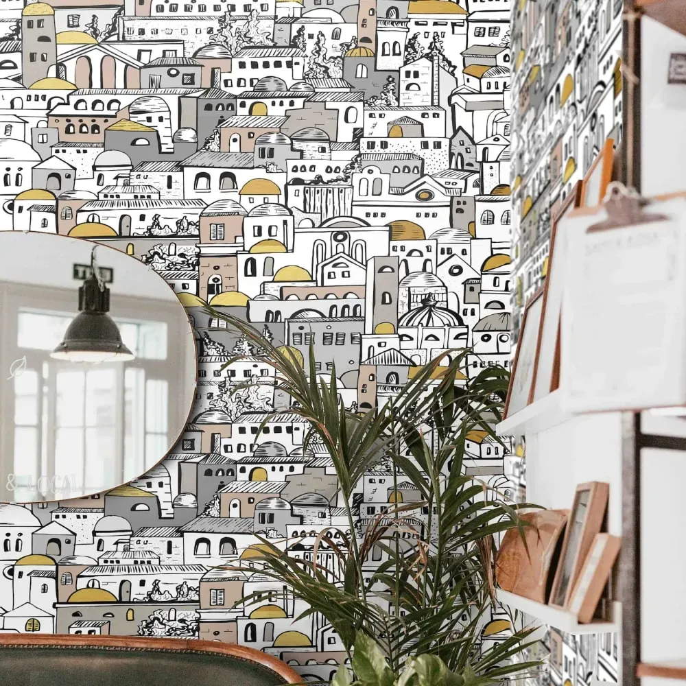 Illustration numéro 3 du produit Papier Peint Paysage,papier écologique fin,200x280cm,8 feuilles