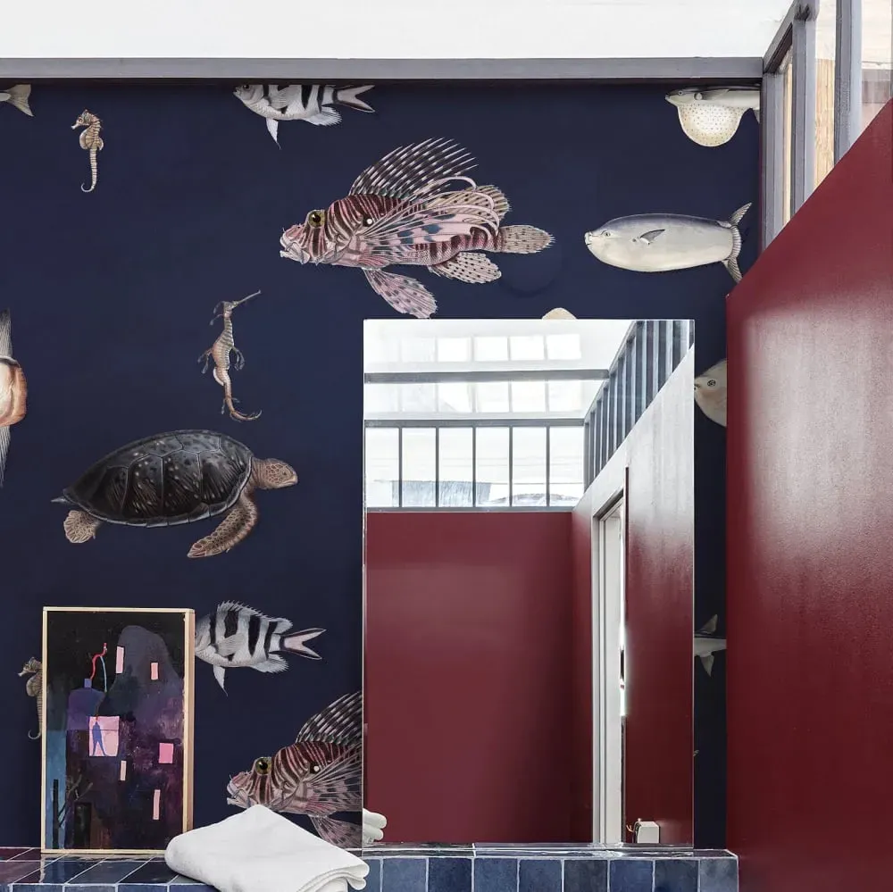 Illustration numéro 3 du produit Papier Peint Poissons,papier écologique fin,200x280cm,8 feuilles