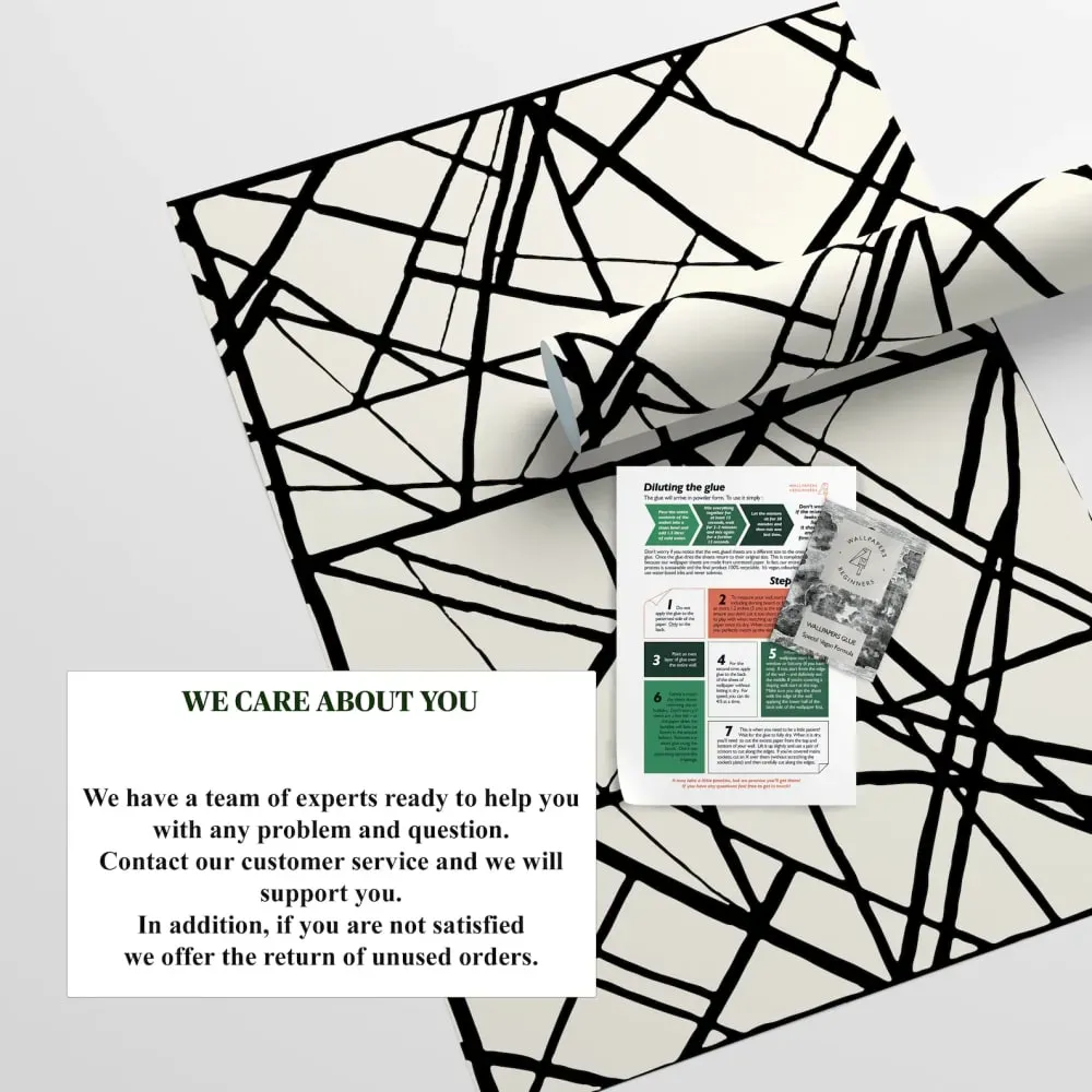 Illustration numéro 3 du produit Papier Peint Rayures,papier écologique fin,200x280cm,8 feuilles