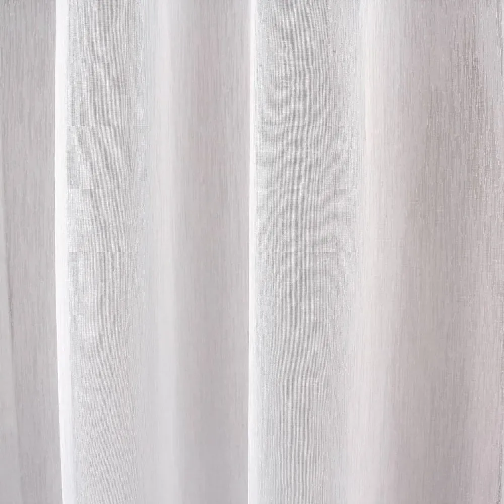 Illustration numéro 3 du produit Voilage uni en polyester sablé blanc 140x240 cm