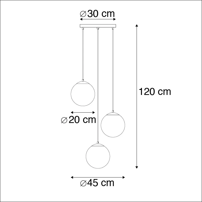 Illustration numéro 3 du produit Suspension en verre naturel