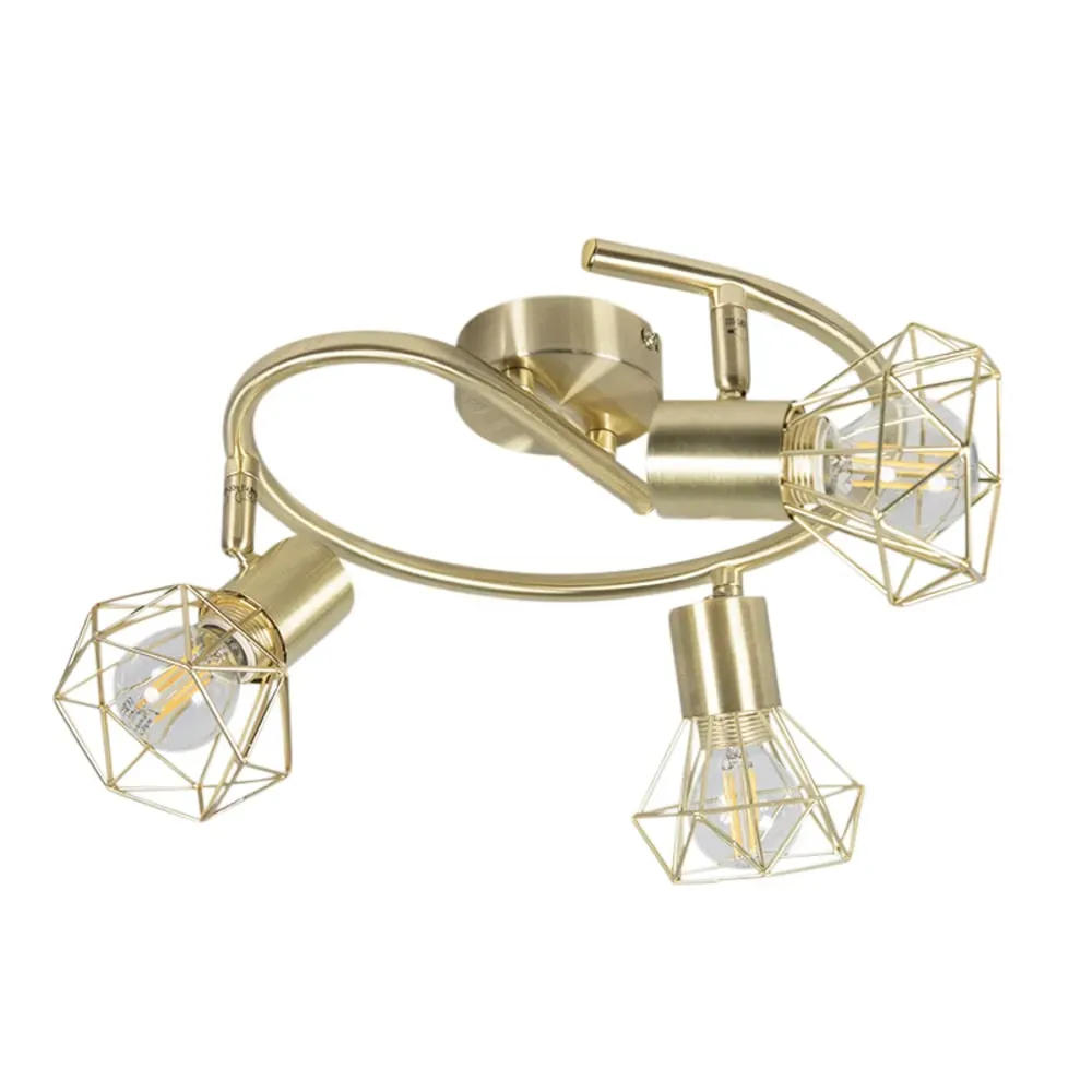 Illustration numéro 3 du produit Spot plafond en acier laiton