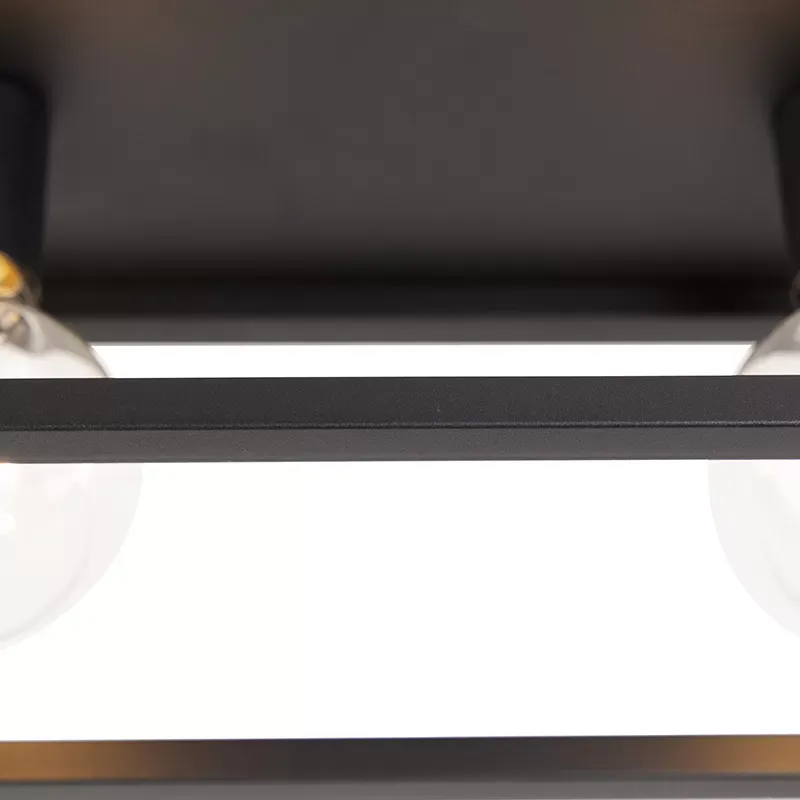 Illustration numéro 3 du produit Plafonnier en acier noir