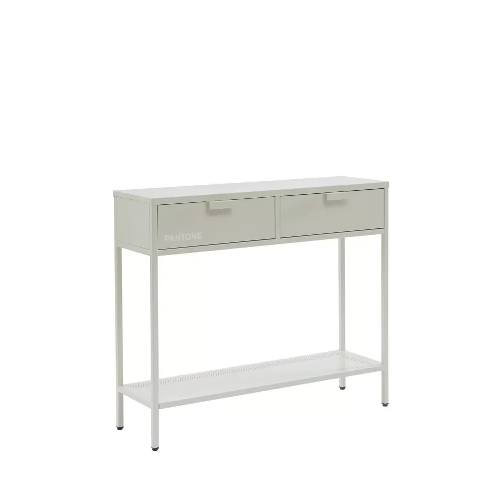 Illustration numéro 3 du produit Console métal beige sable 100cm