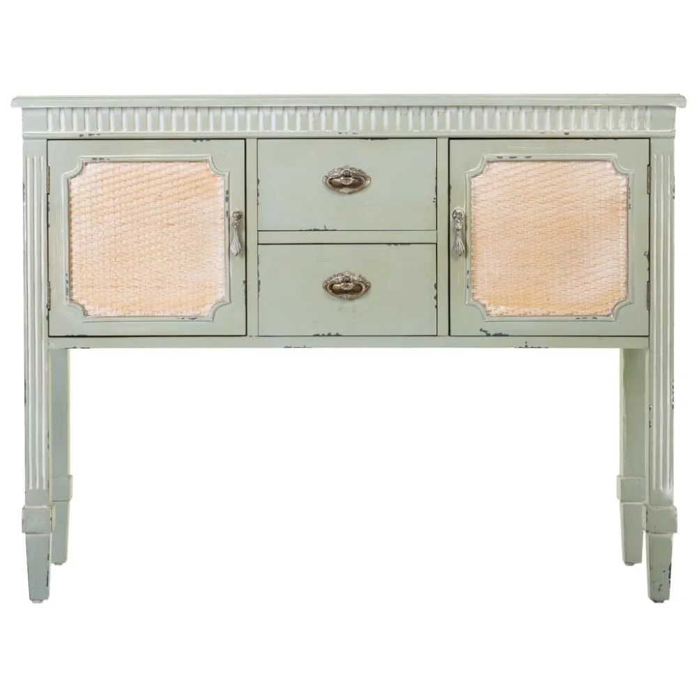 Illustration numéro 3 du produit Buffet en bois vert 108x36x82h