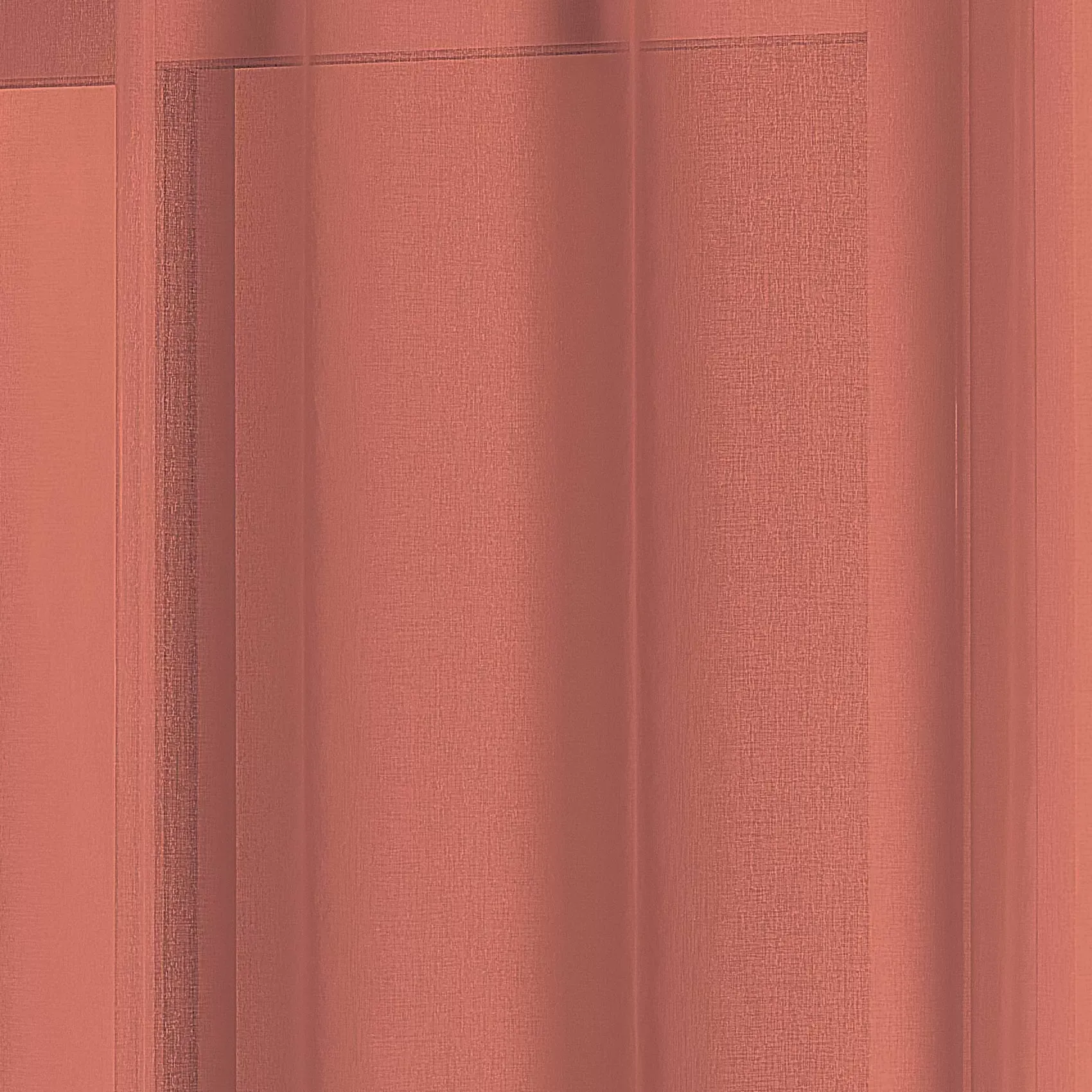 Illustration numéro 3 du produit Voilage à anneaux noirs amovibles polyester terracotta 140x240 cm