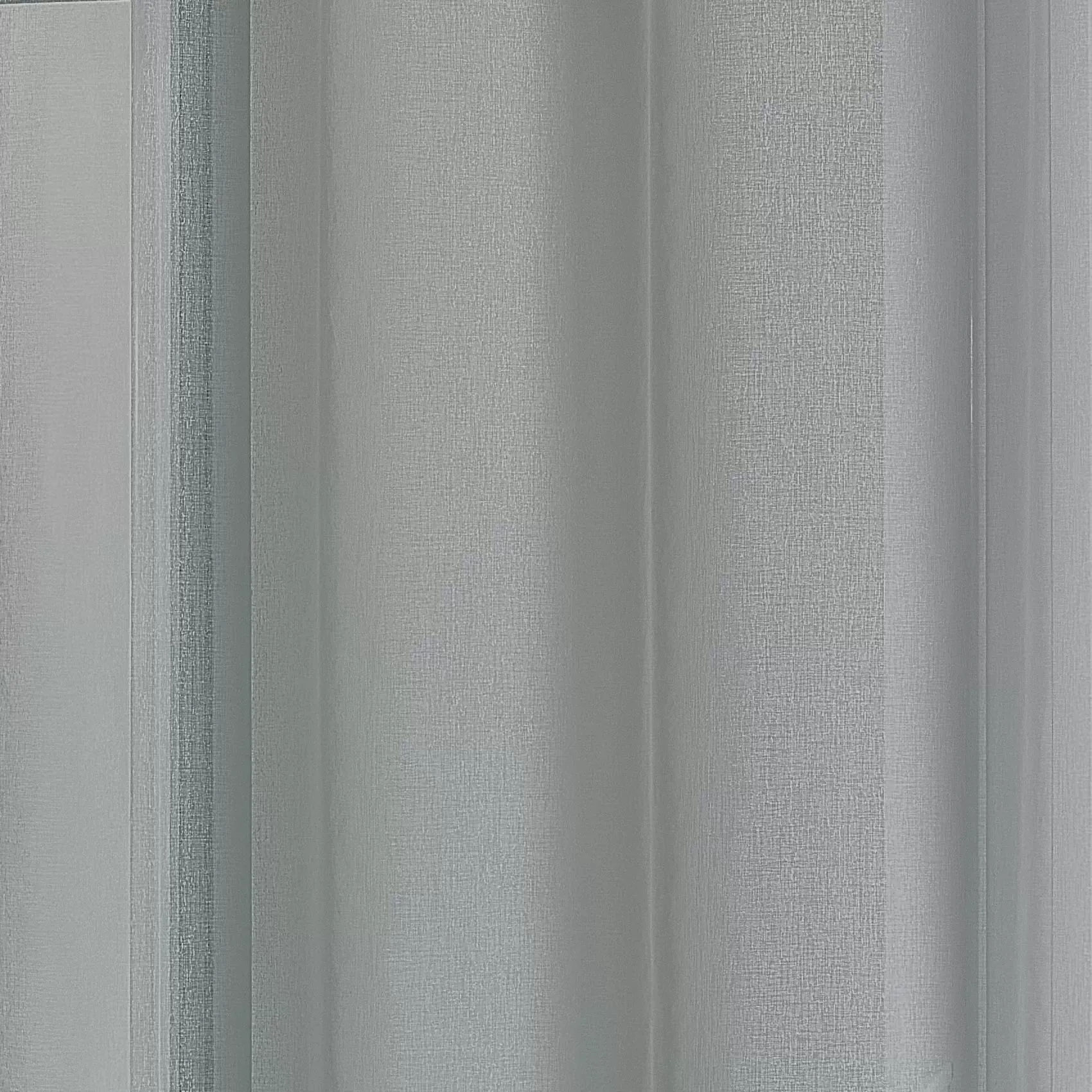 Illustration numéro 3 du produit Voilage à anneaux noirs amovibles polyester gris 140x240 cm