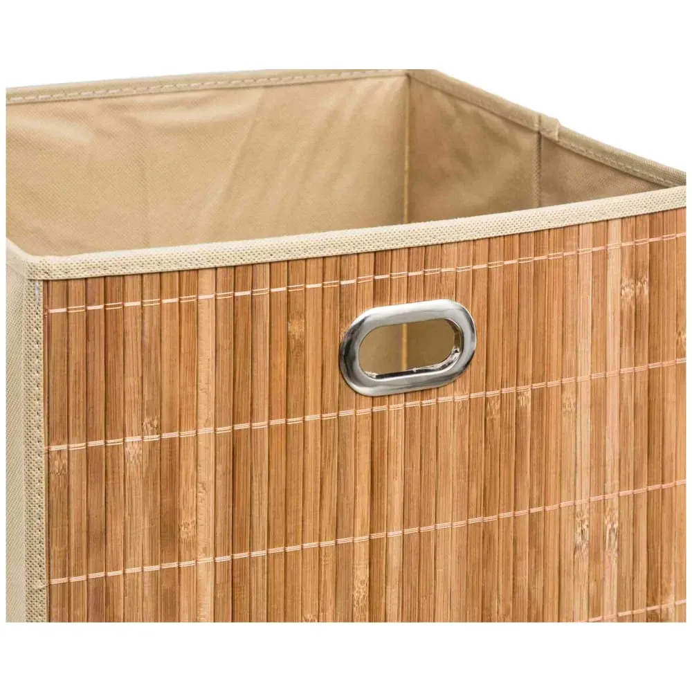 Illustration numéro 3 du produit Boîte de rangement bambou - 31x31x31cm