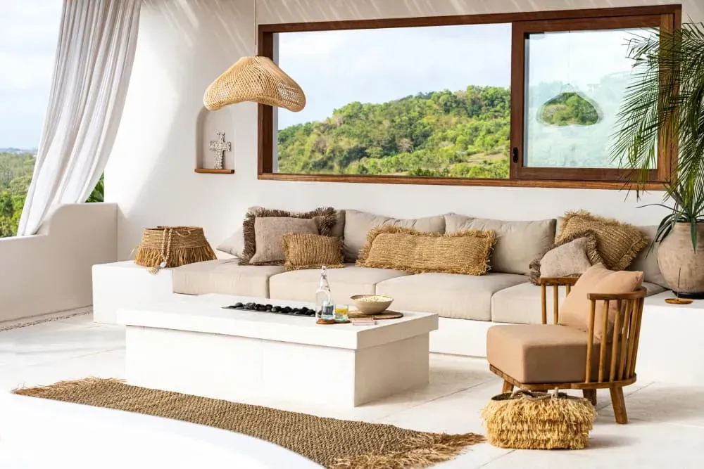 Illustration numéro 3 du produit Suspension Rotin Marron 60x60x35cm