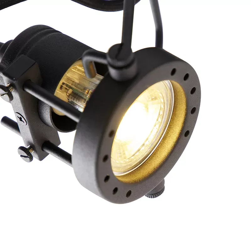 Illustration numéro 3 du produit Spot industriel noir 3 lumières