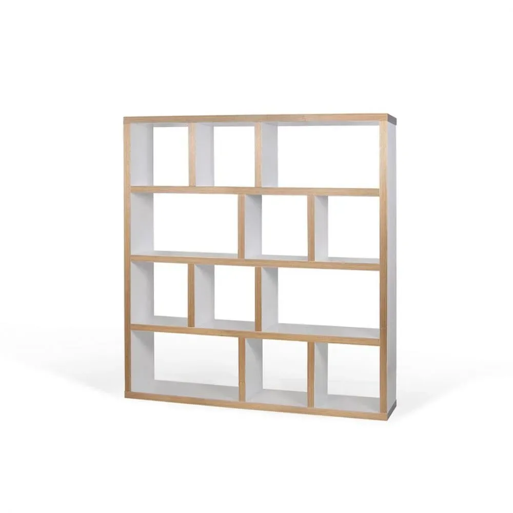 Illustration numéro 3 du produit Bibliothèque blanc laqué et multiplis H159