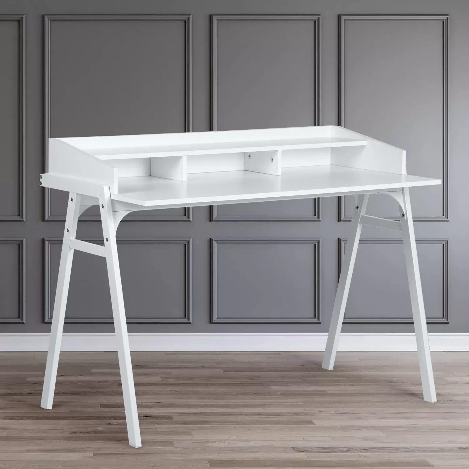 Illustration numéro 3 du produit Console  en Bois et Métal Noir Élégance et Rangement Pratique