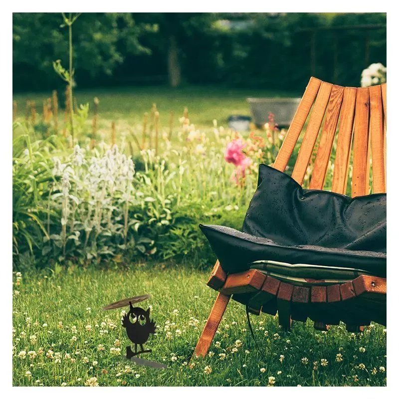 Illustration numéro 3 du produit Porte-spirales d'encens - Chou le hibou noir