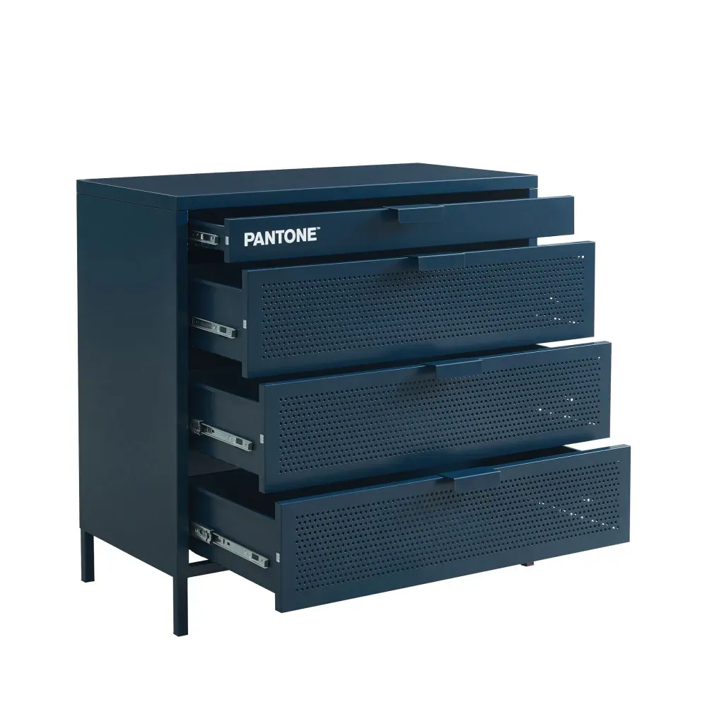 Illustration numéro 3 du produit Commode bleu nuit