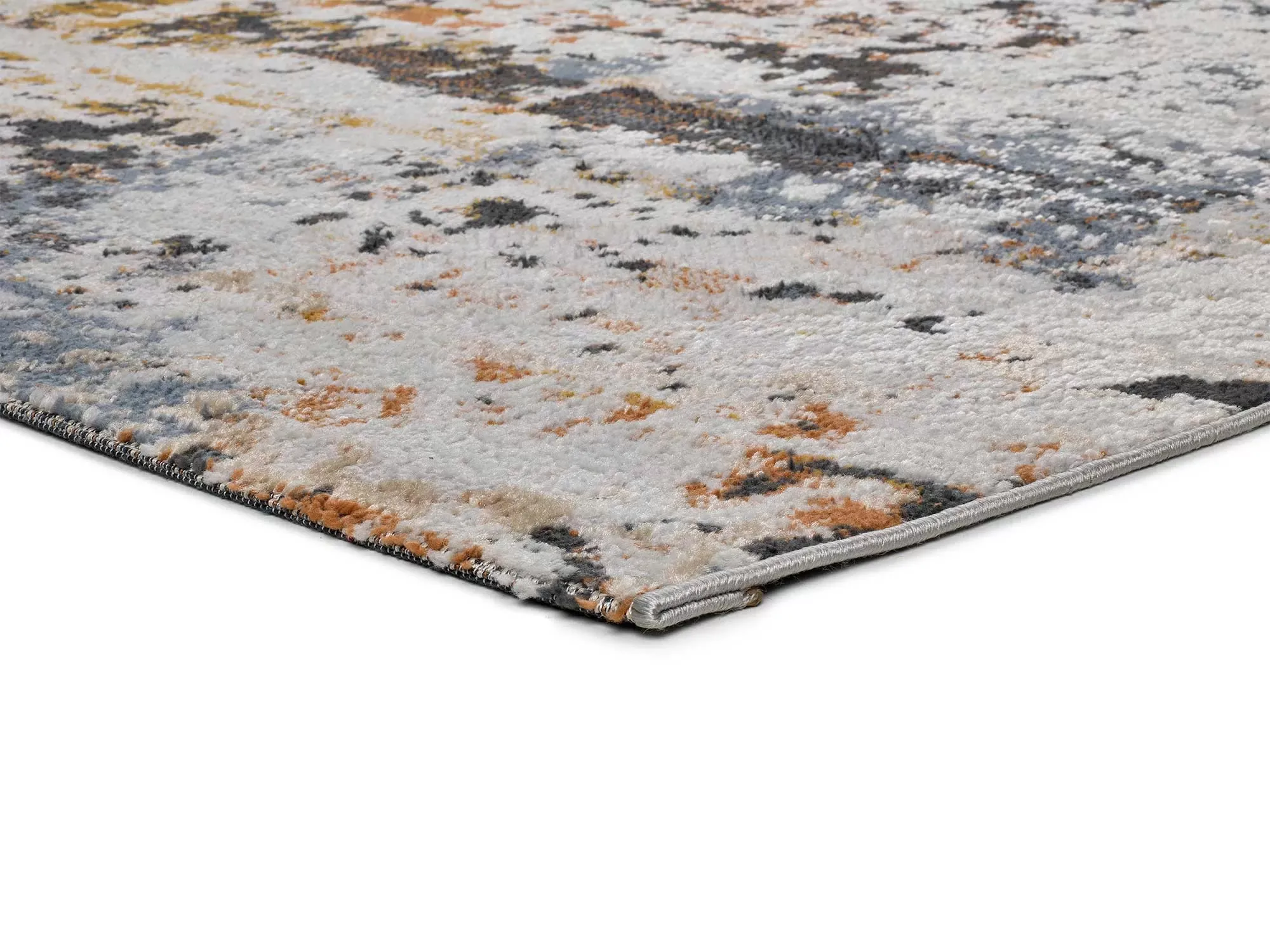 Illustration numéro 3 du produit Tapis abstrait beige/rouille/bleu 134x200 cm