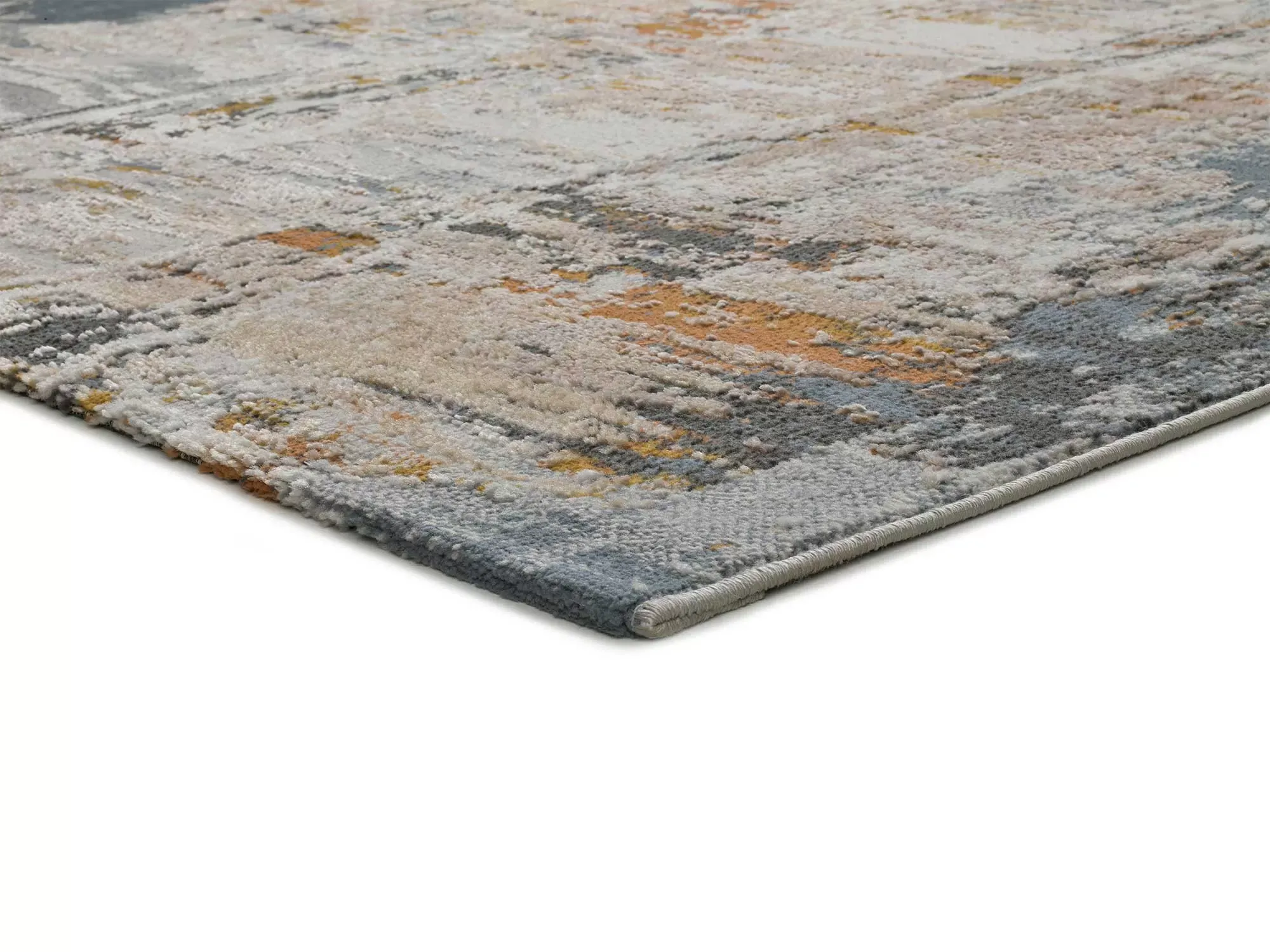 Illustration numéro 3 du produit Tapis abstrait beige/rouille/bleu 77x150 cm