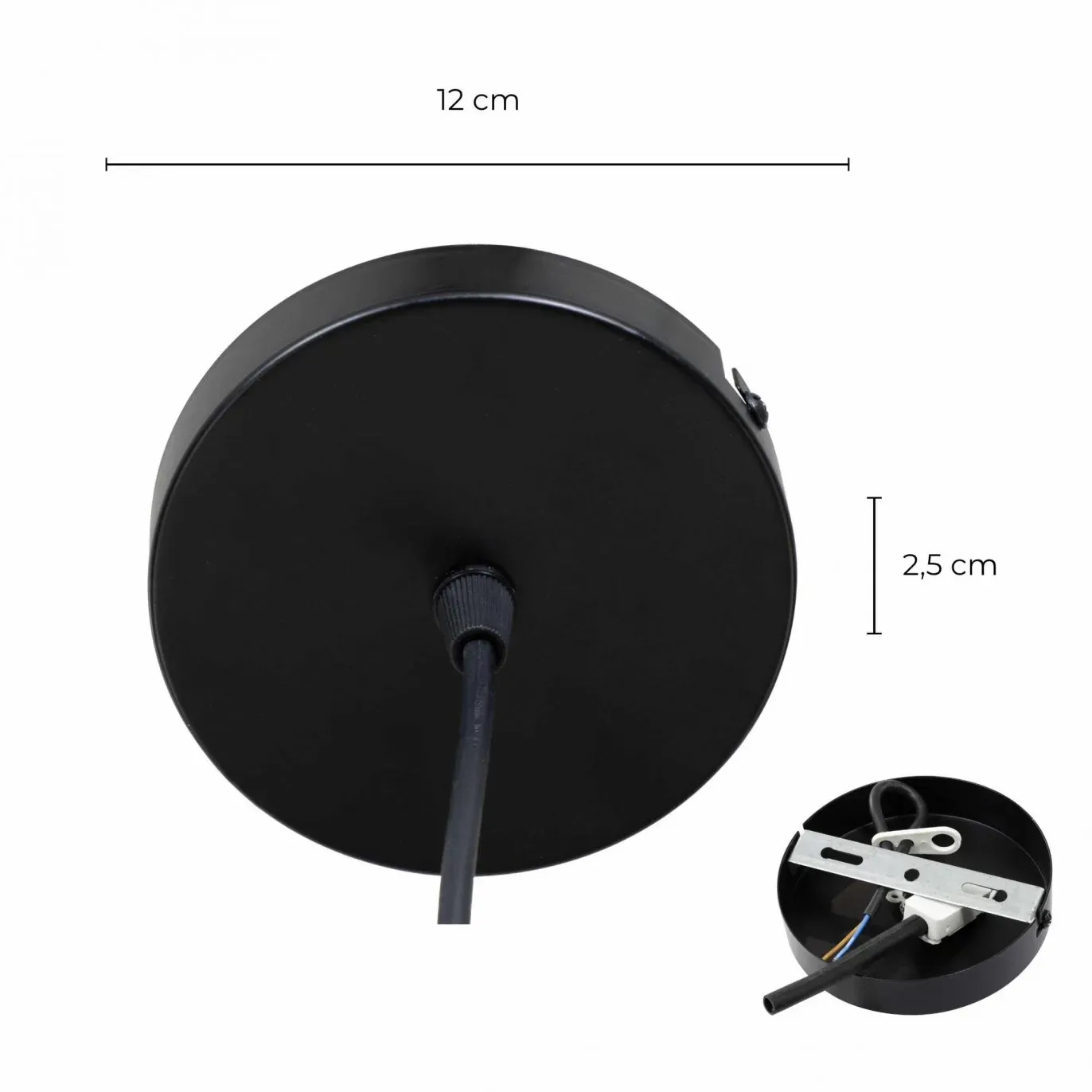 Illustration numéro 3 du produit Suspension en métal cuivré