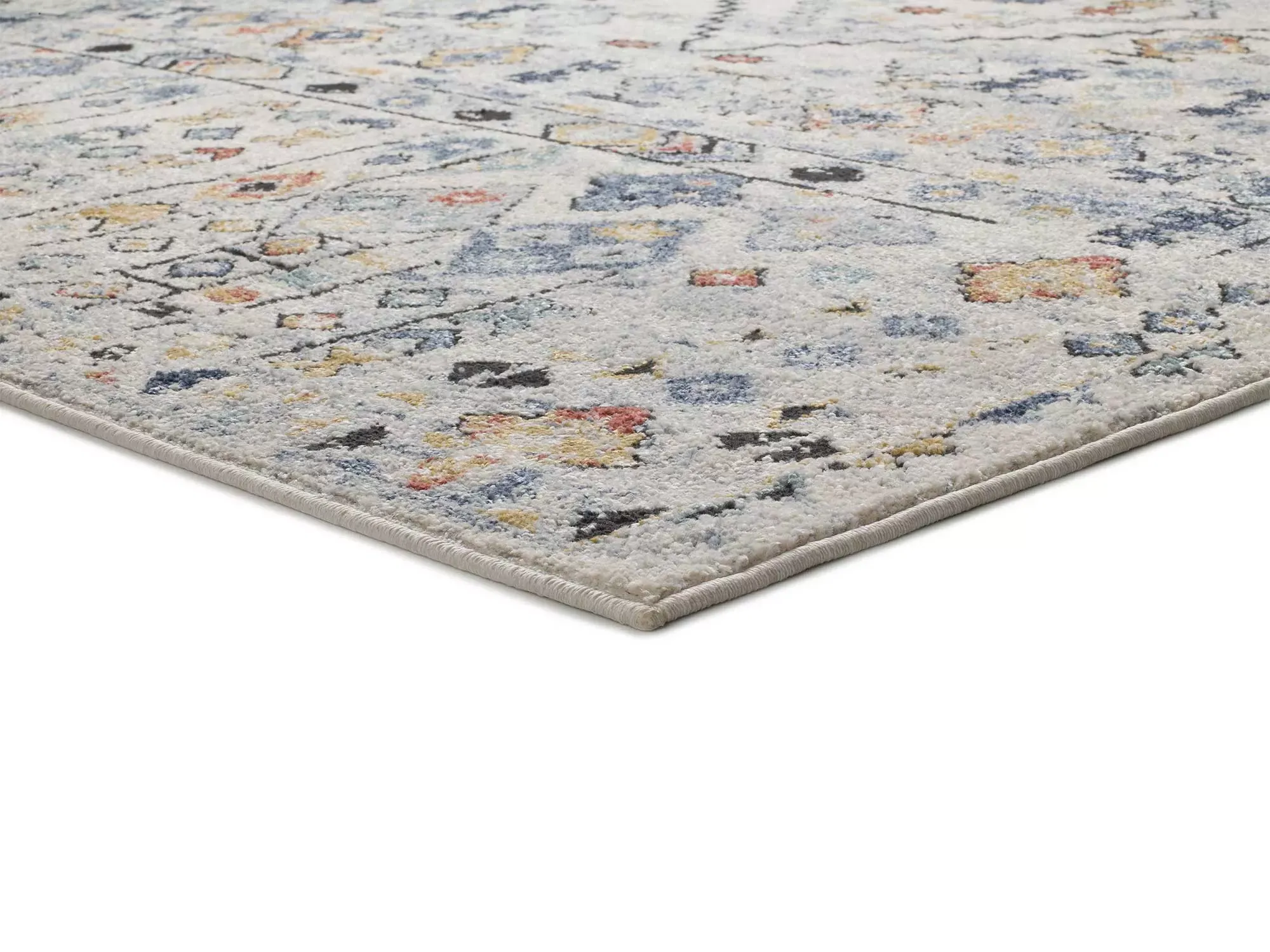 Illustration numéro 3 du produit Tapis ethnique beige/bleu/multicolore 160x230 cm