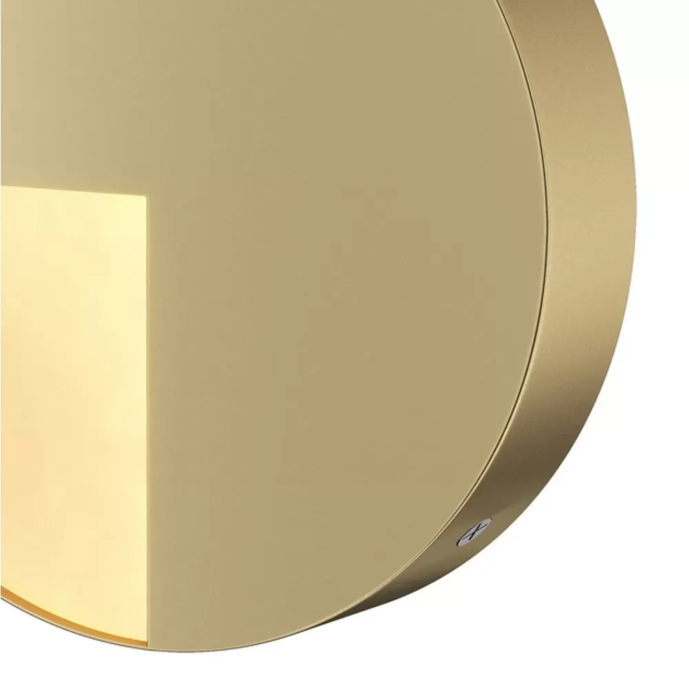 Illustration numéro 3 du produit Applique murale Led 6W moderne et élégante circulaire  doré ø 18,4 cm