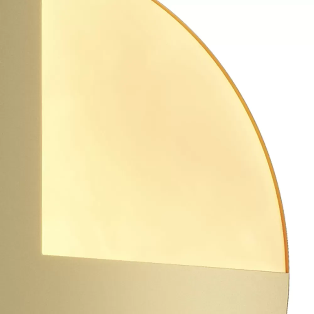 Illustration numéro 3 du produit Applique murale Led 12W moderne et élégante circulaire  doré ø 44,8 cm