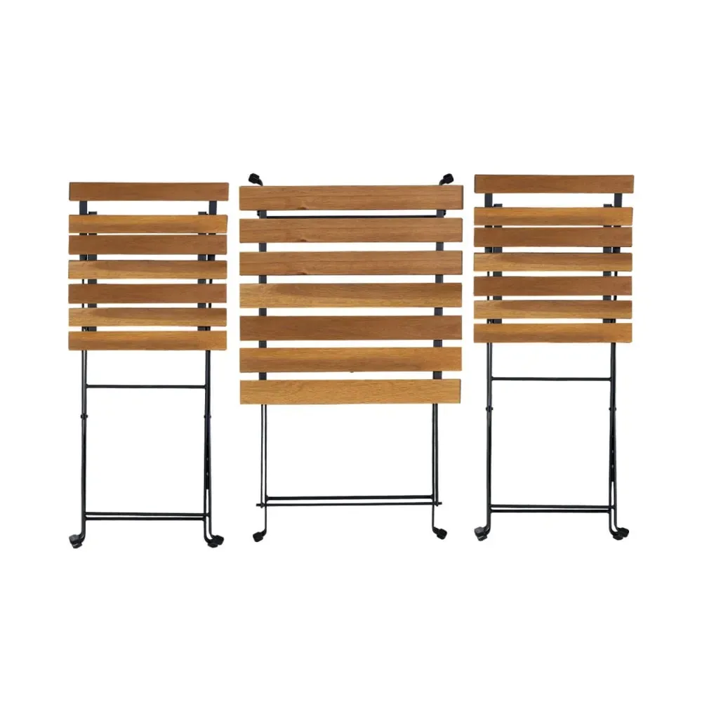 Illustration numéro 3 du produit Table de jardin bistrot en bois, 55 x 54 cm