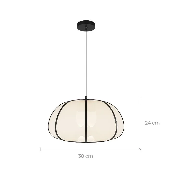 Illustration numéro 3 du produit Suspension en bambou noir D38 cm